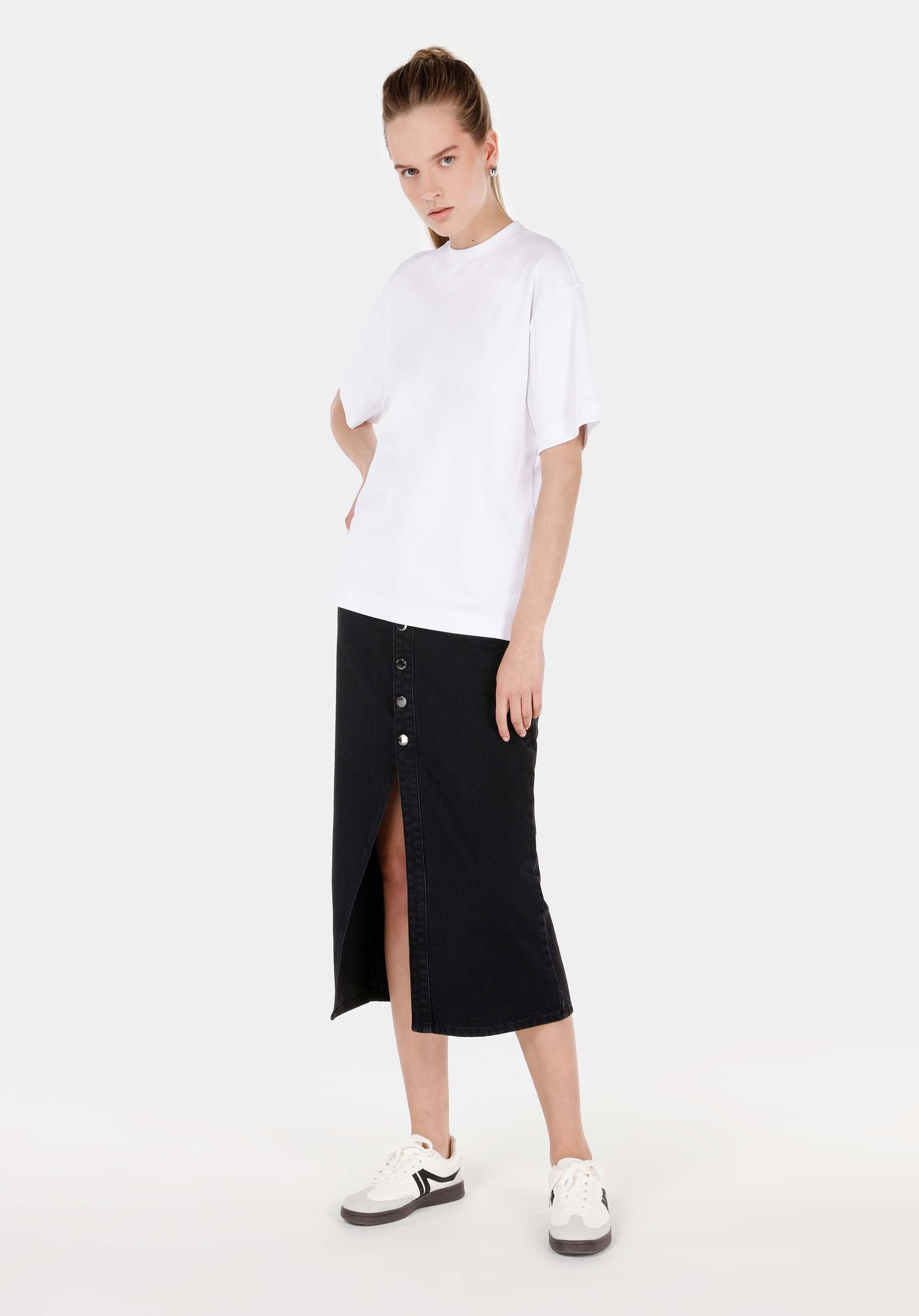 Afișați detalii pentru Fusta De Dama Negru Slim Fit  Cl1070725
