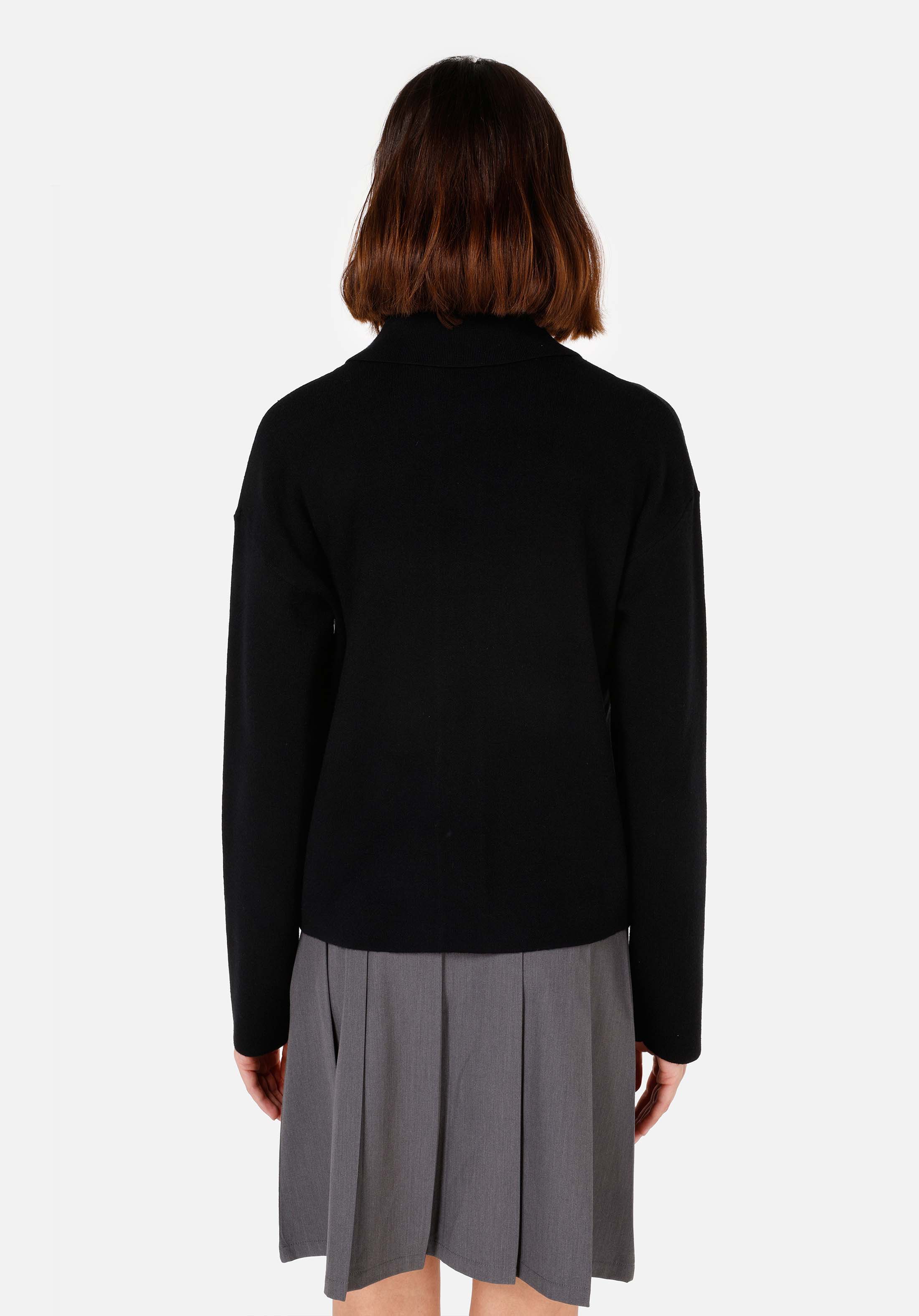 Afișați detalii pentru Cardigan Negru Pentru Femei Regular Fit