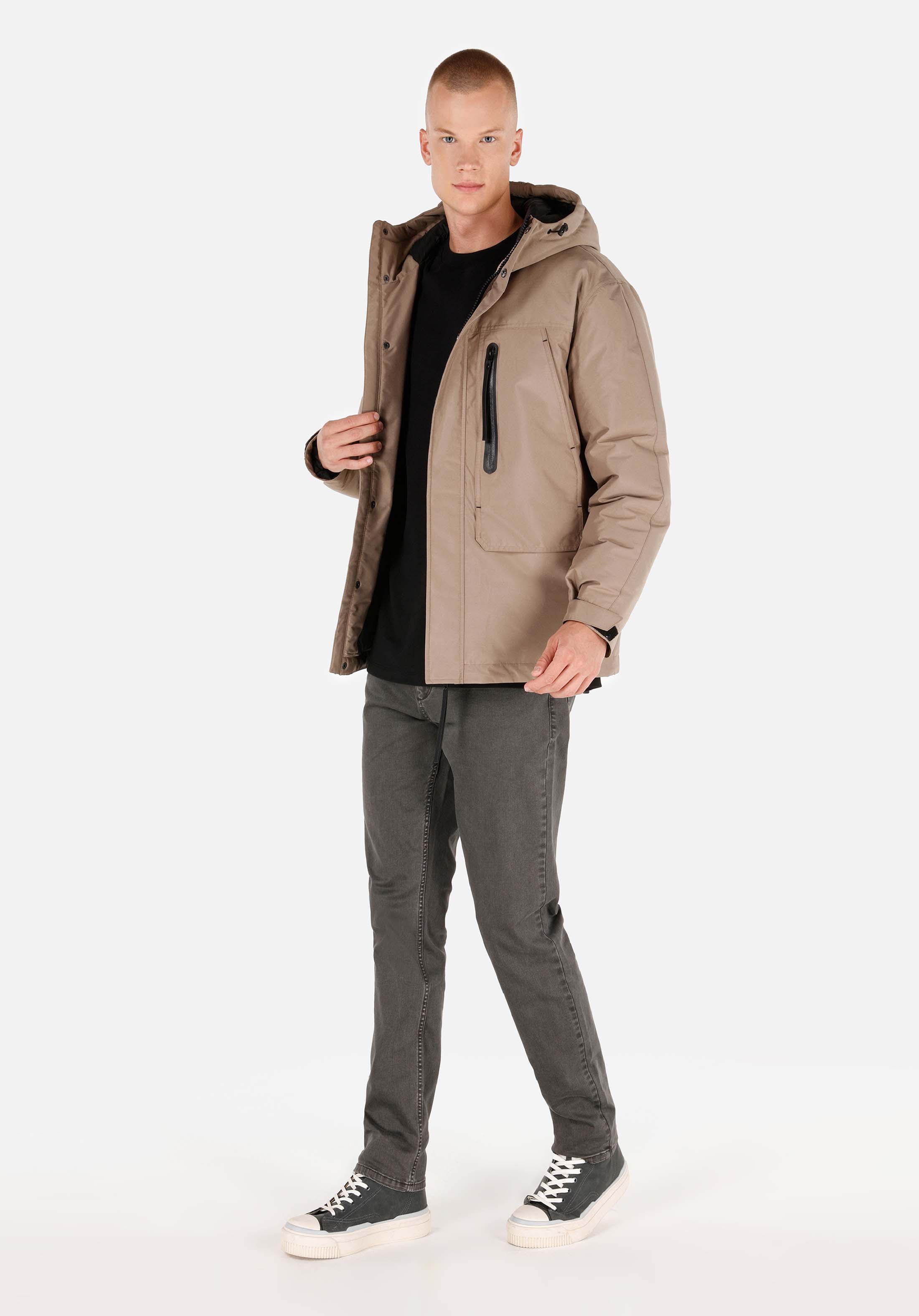 Afișați detalii pentru Palton Bej Pentru Bărbați Regular Fit