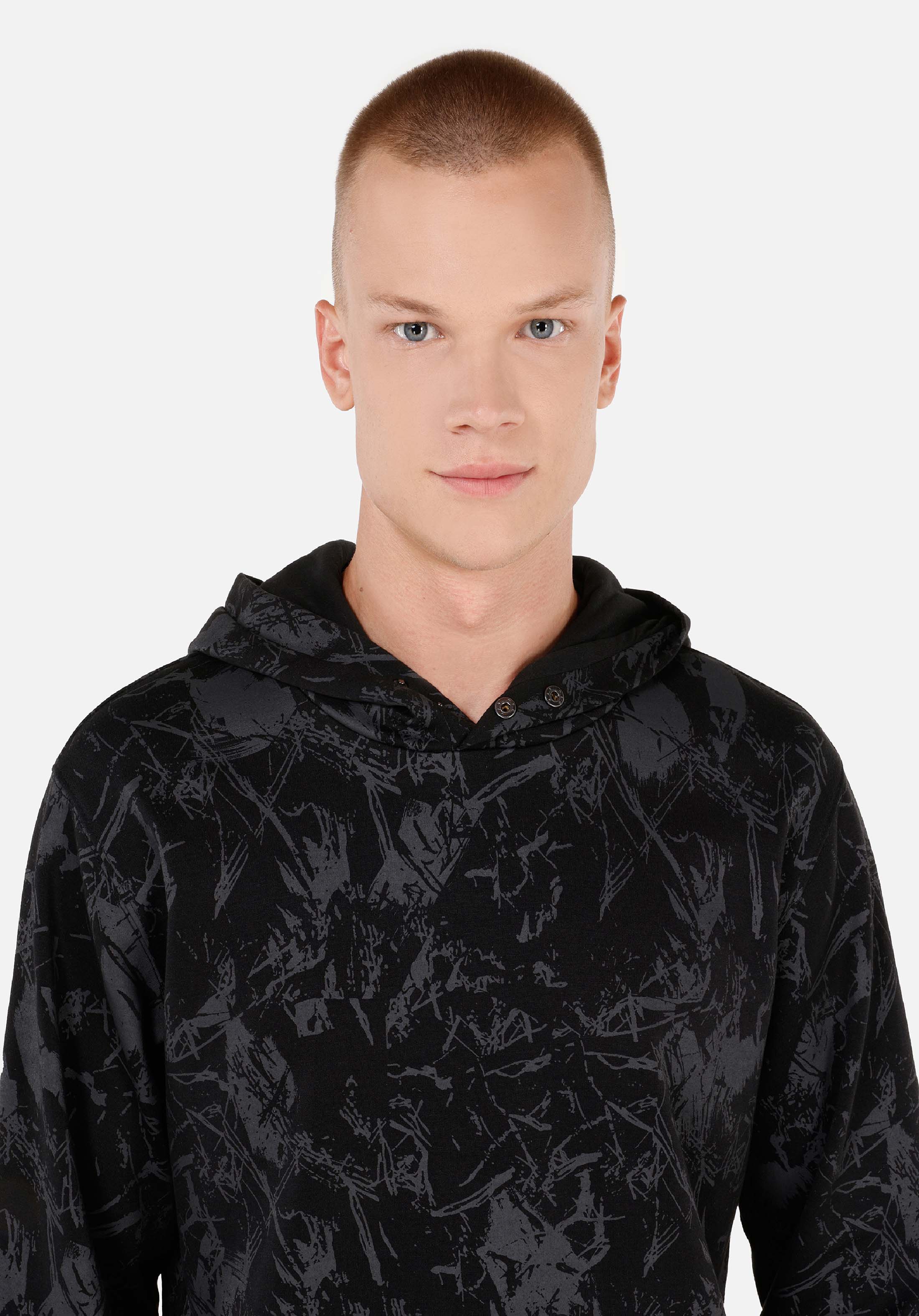 Afișați detalii pentru Hanorac / Bluza De Barbati Negru Regular Fit  Cl1071032