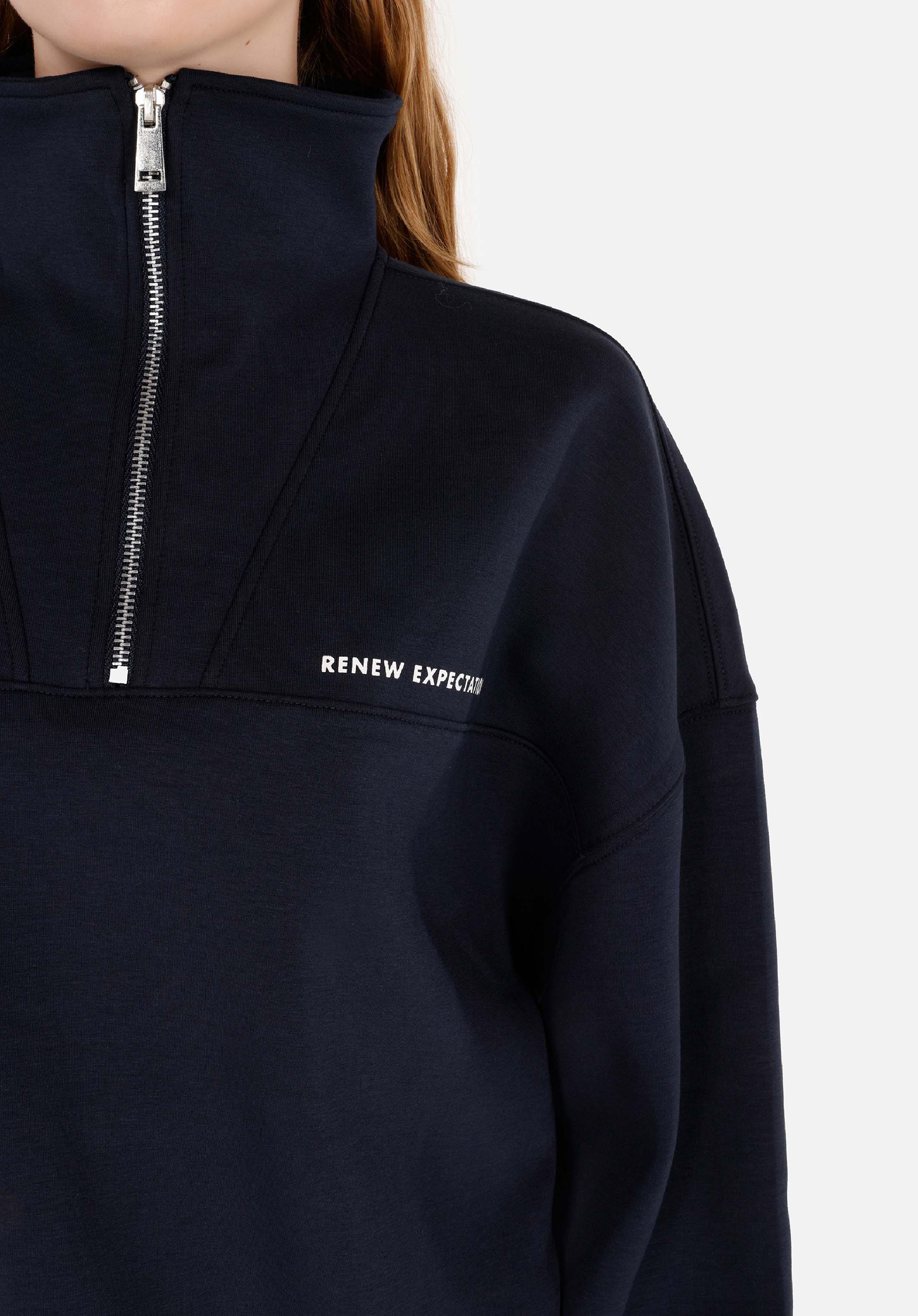 Afișați detalii pentru Hanorac / Bluza De Dama Albastru Marin Regular Fit  Cl1071103