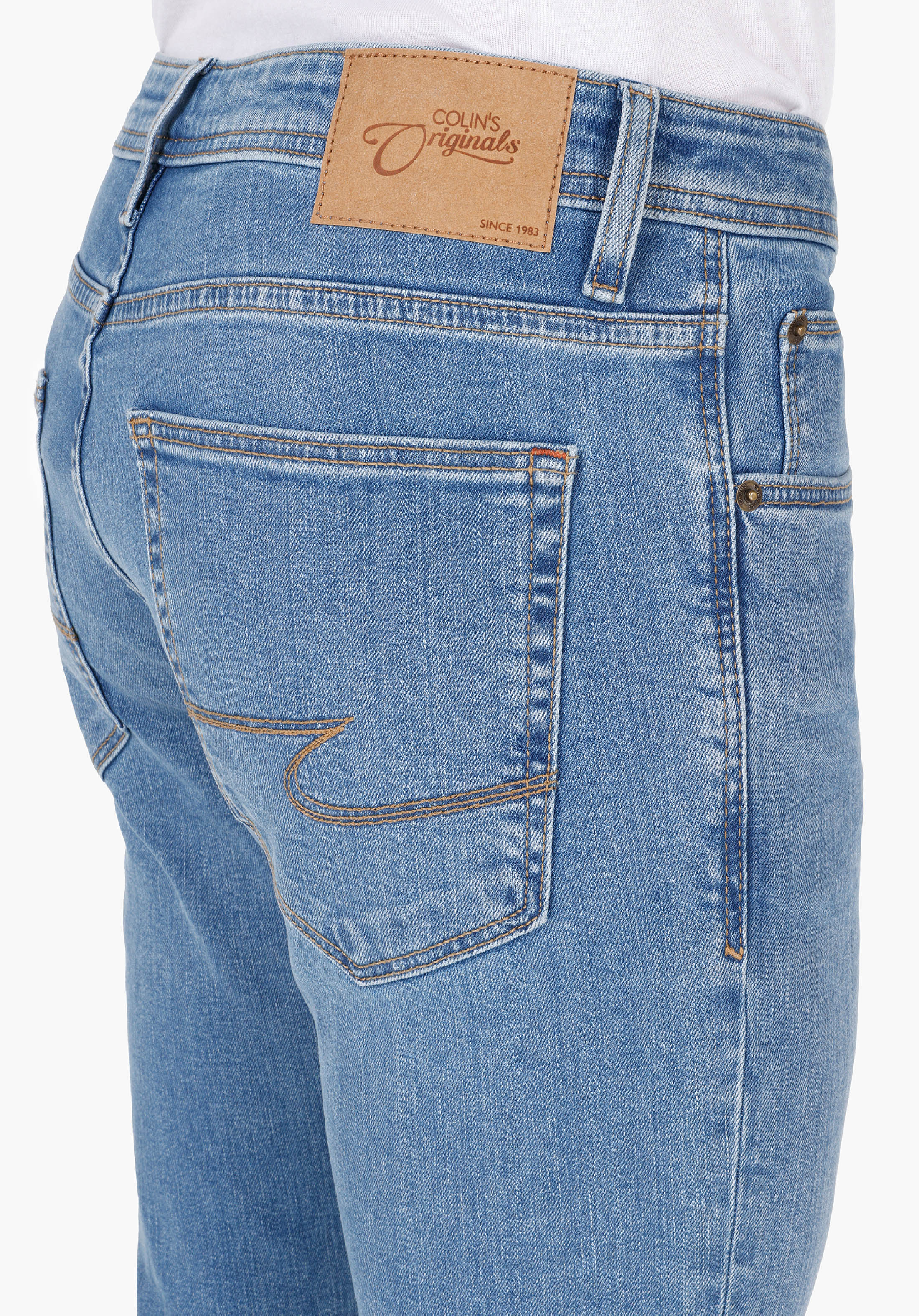 Afișați detalii pentru Pantaloni De Barbati Denim Straight Fit 044 Karl Cl1071252