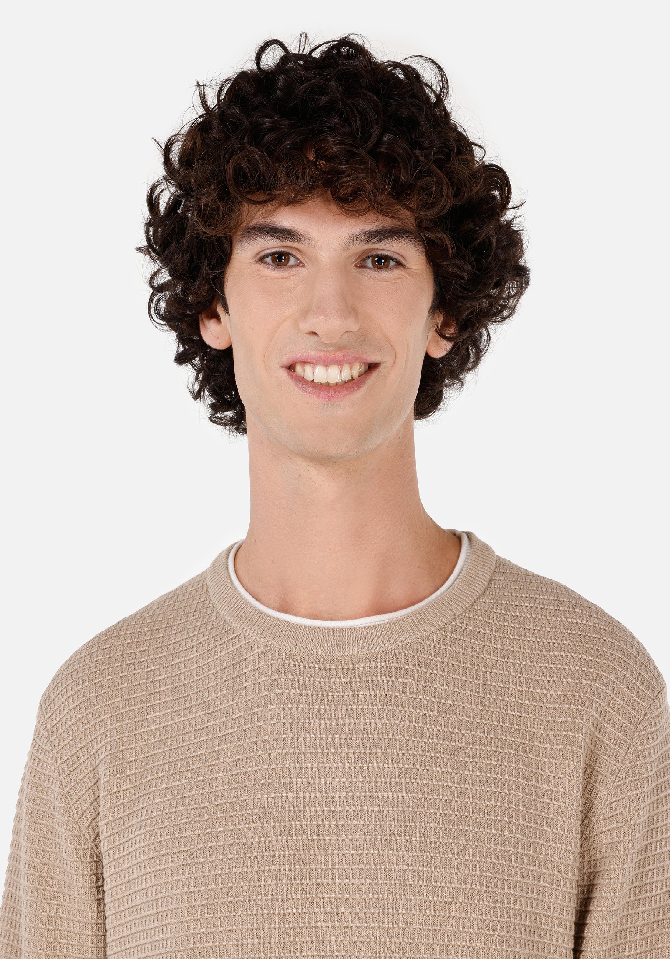 Afișați detalii pentru Pulover De Barbati Bej Regular Fit  Cl1071672