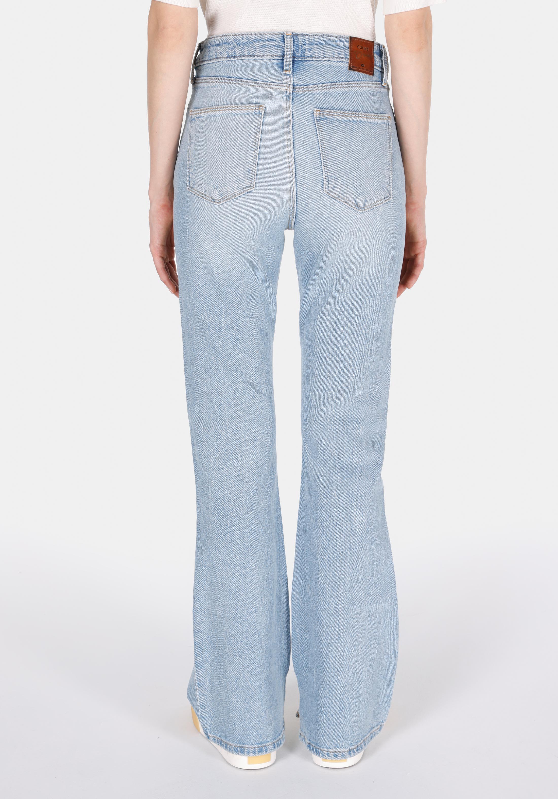 Afișați detalii pentru Pantaloni De Dama Albastru Regular Fit 791 Monica Cl1073901