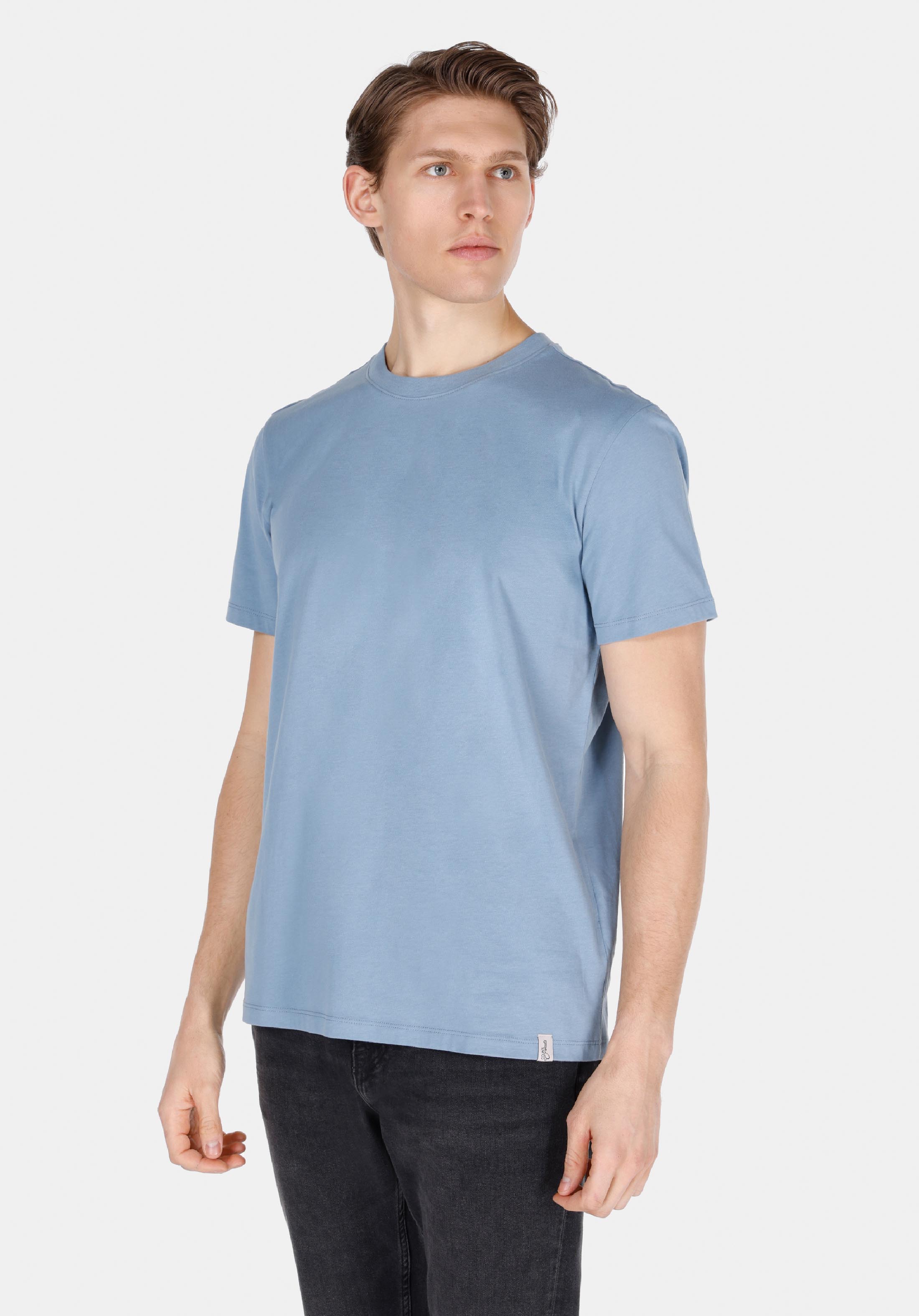 Afișați detalii pentru Tricou Cu Maneca Scurta De Barbati Albastru Regular Fit  Cl1073961