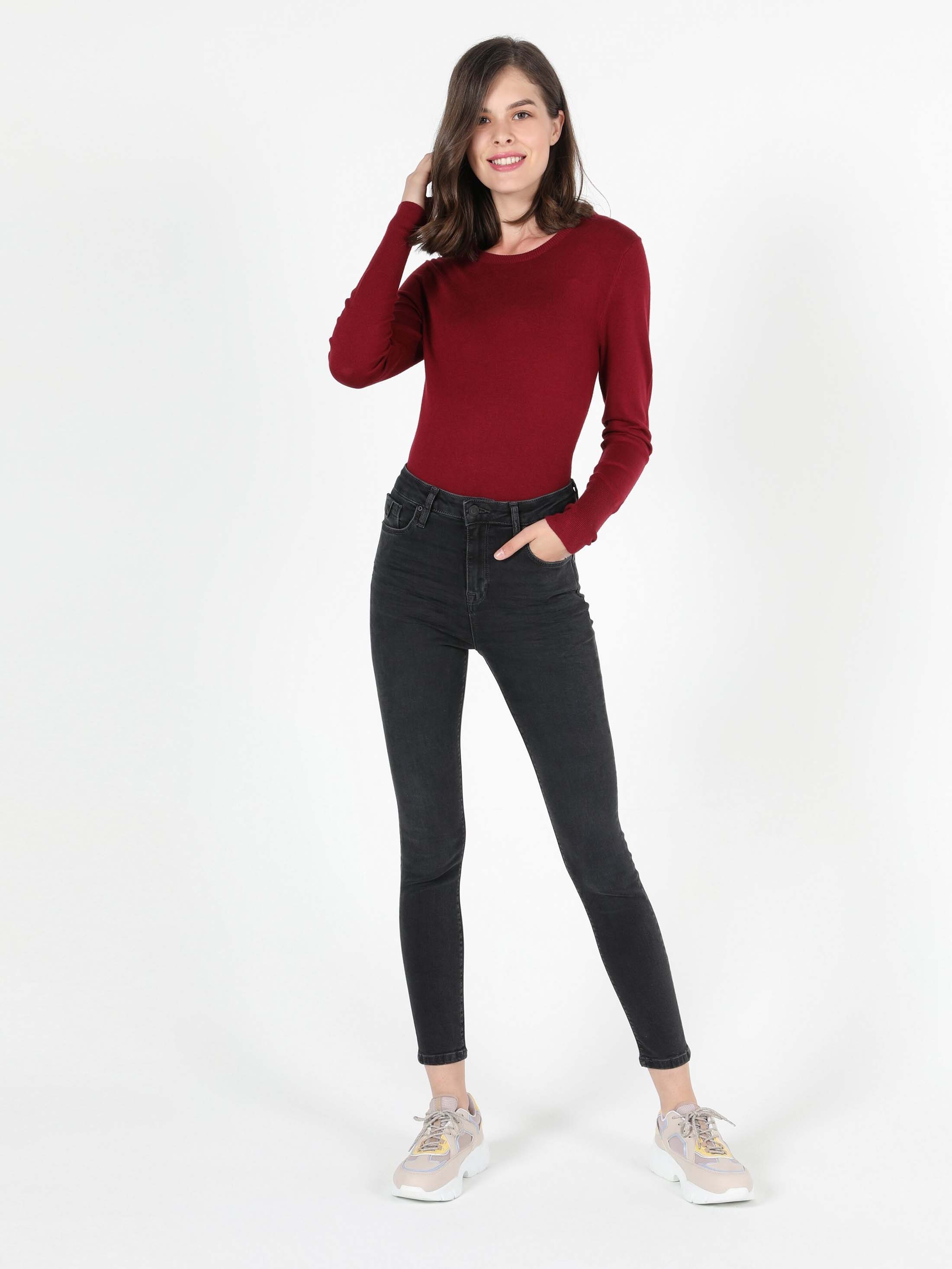 Afișați detalii pentru Pantaloni De Dama Negru Super Slim Fit 760 Diana Cl1052000