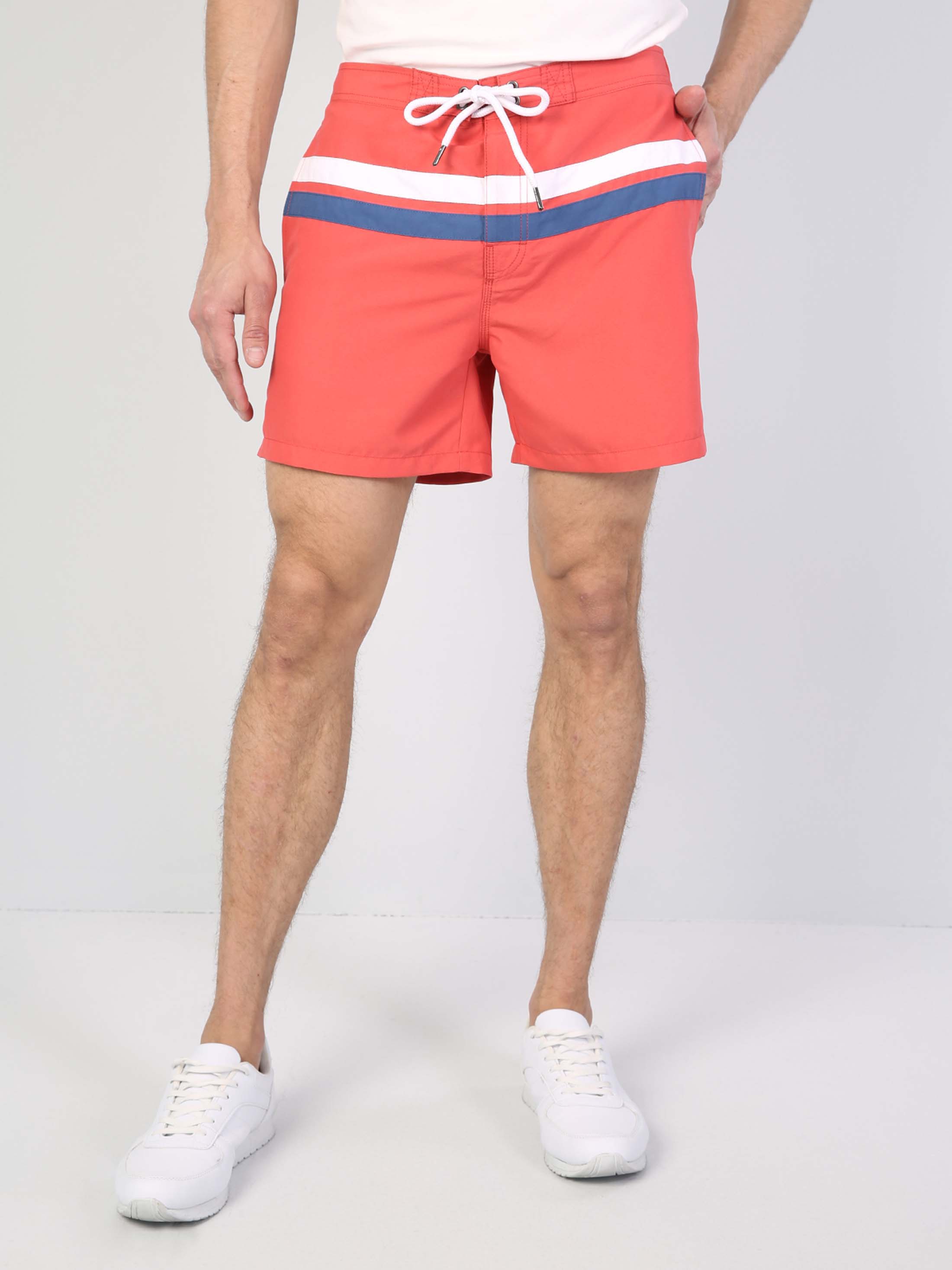 Afișați detalii pentru Short De Plaja De Barbati Coral Slim Fit  Cl1041855