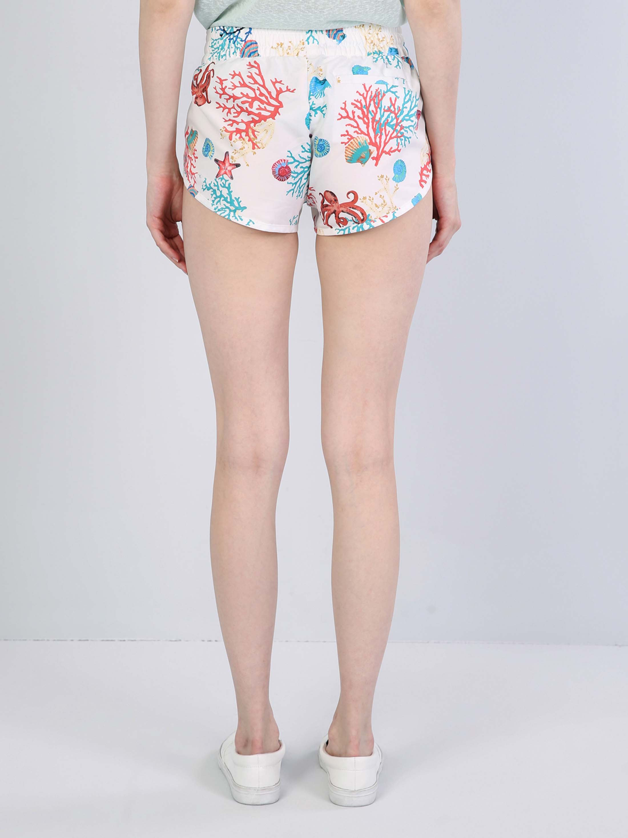Afișați detalii pentru Short De Plaja De Dama Alb Slim Fit  Cl1042800