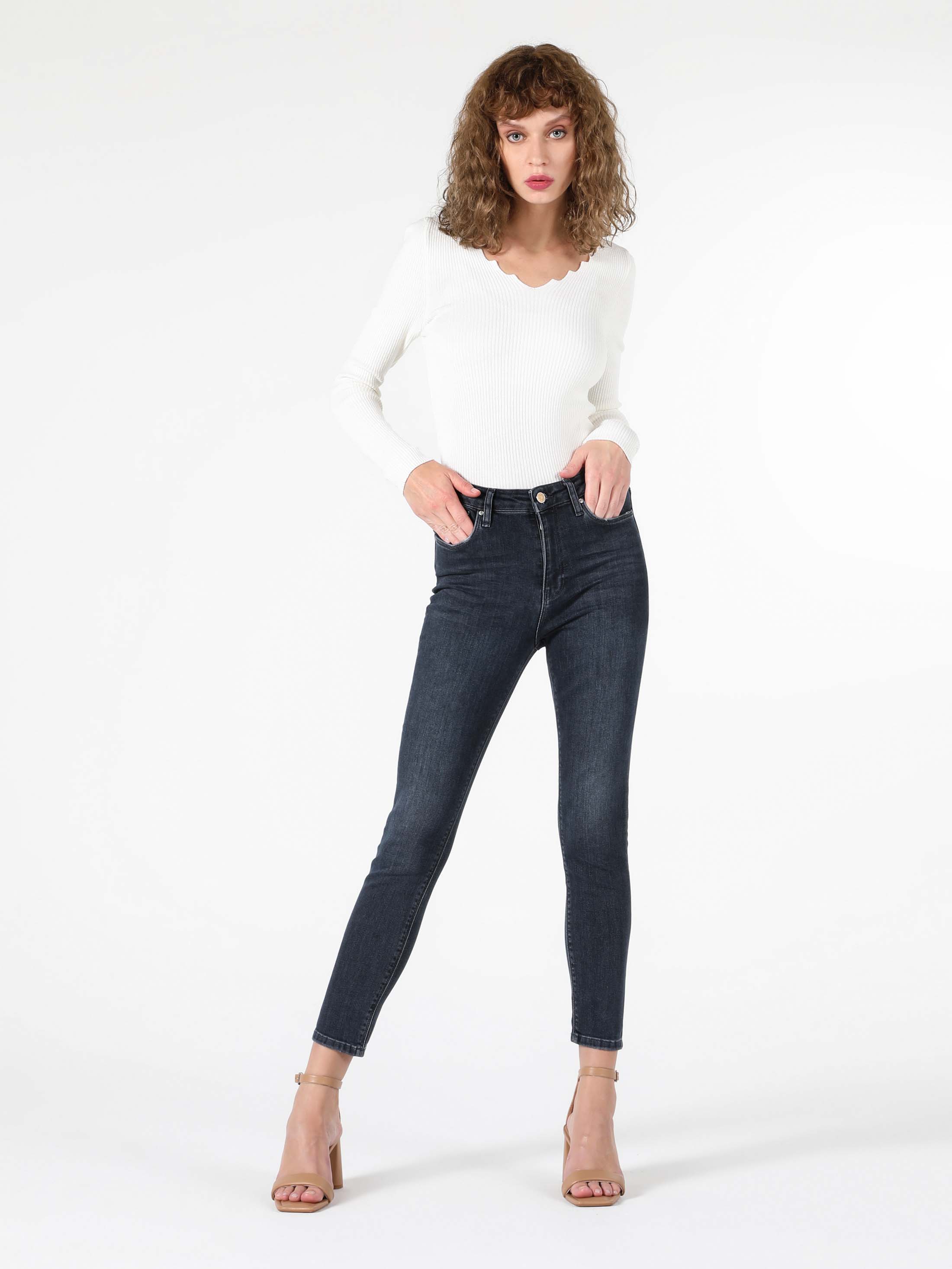 Afișați detalii pentru Pantaloni De Dama Denim Super Slim Fit 760 Diana Cl1056576