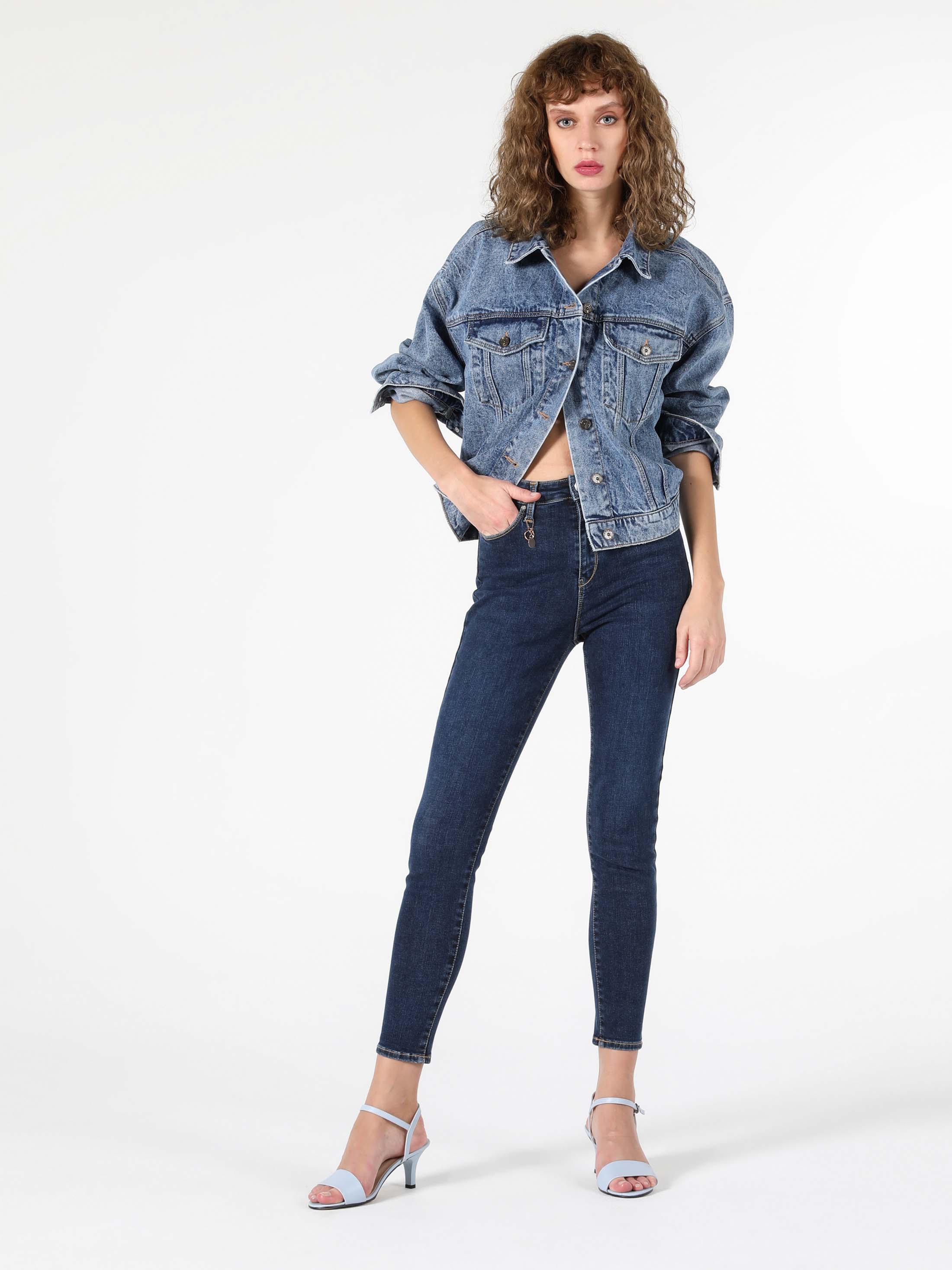 Afișați detalii pentru Pantaloni De Dama Denim Super Slim Fit 760 Diana Cl1056579