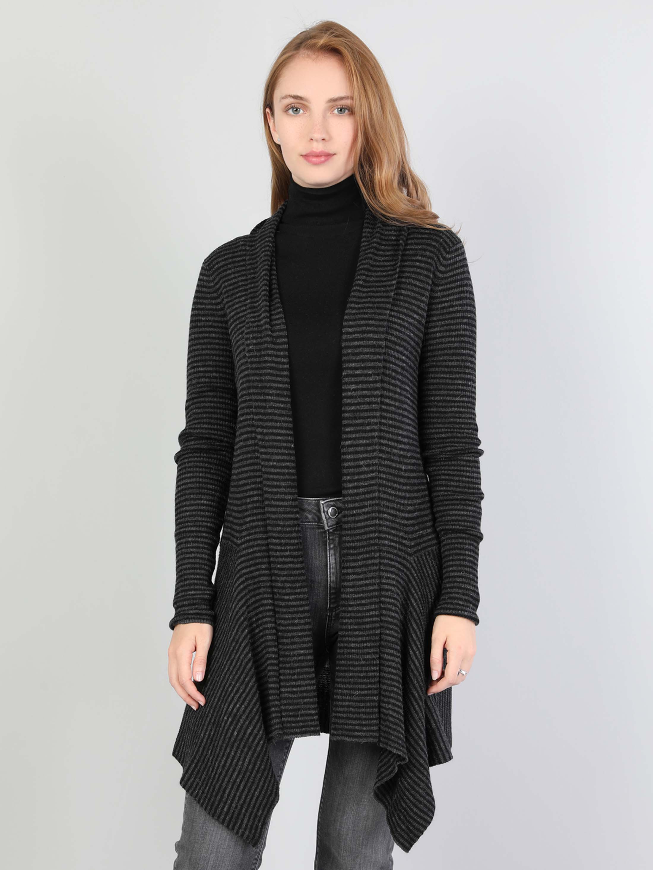Afișați detalii pentru Cardigan De Dama Negru Regular Fit  Cl1044880