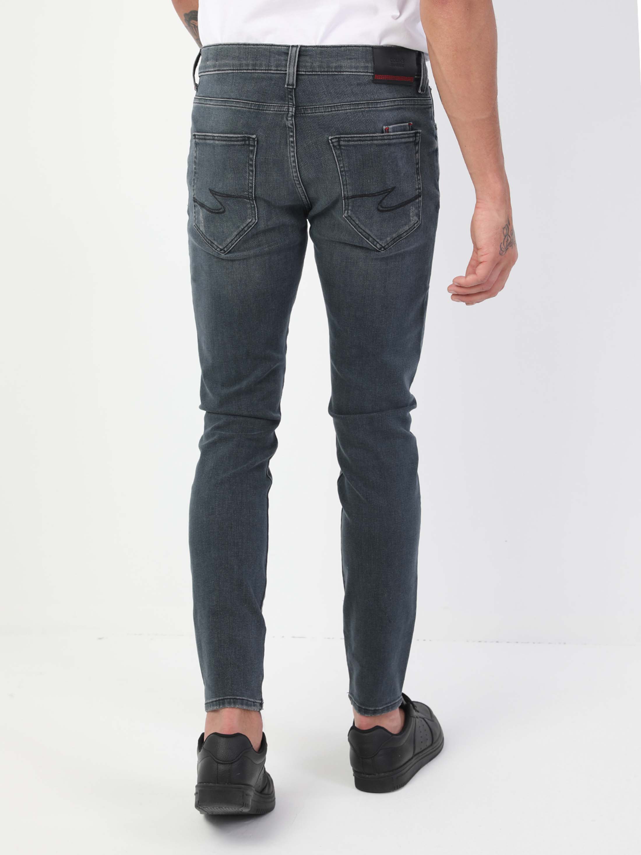 Afișați detalii pentru Pantaloni De Barbati Gri Skinny Fit 040 Alex Cl1048616