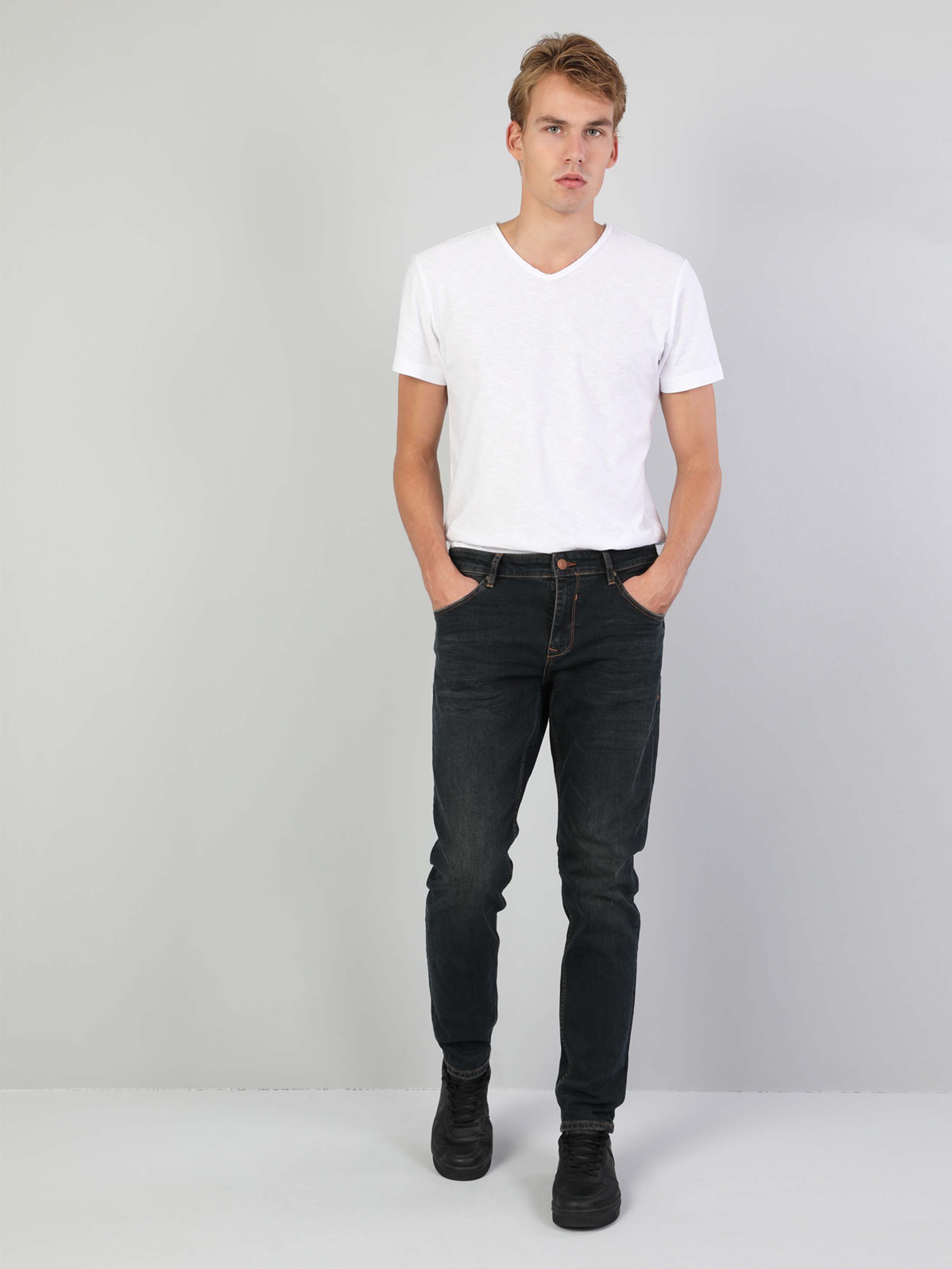 Afișați detalii pentru Pantaloni De Barbati Negru Slim Fit 041 Danny Cl1046615