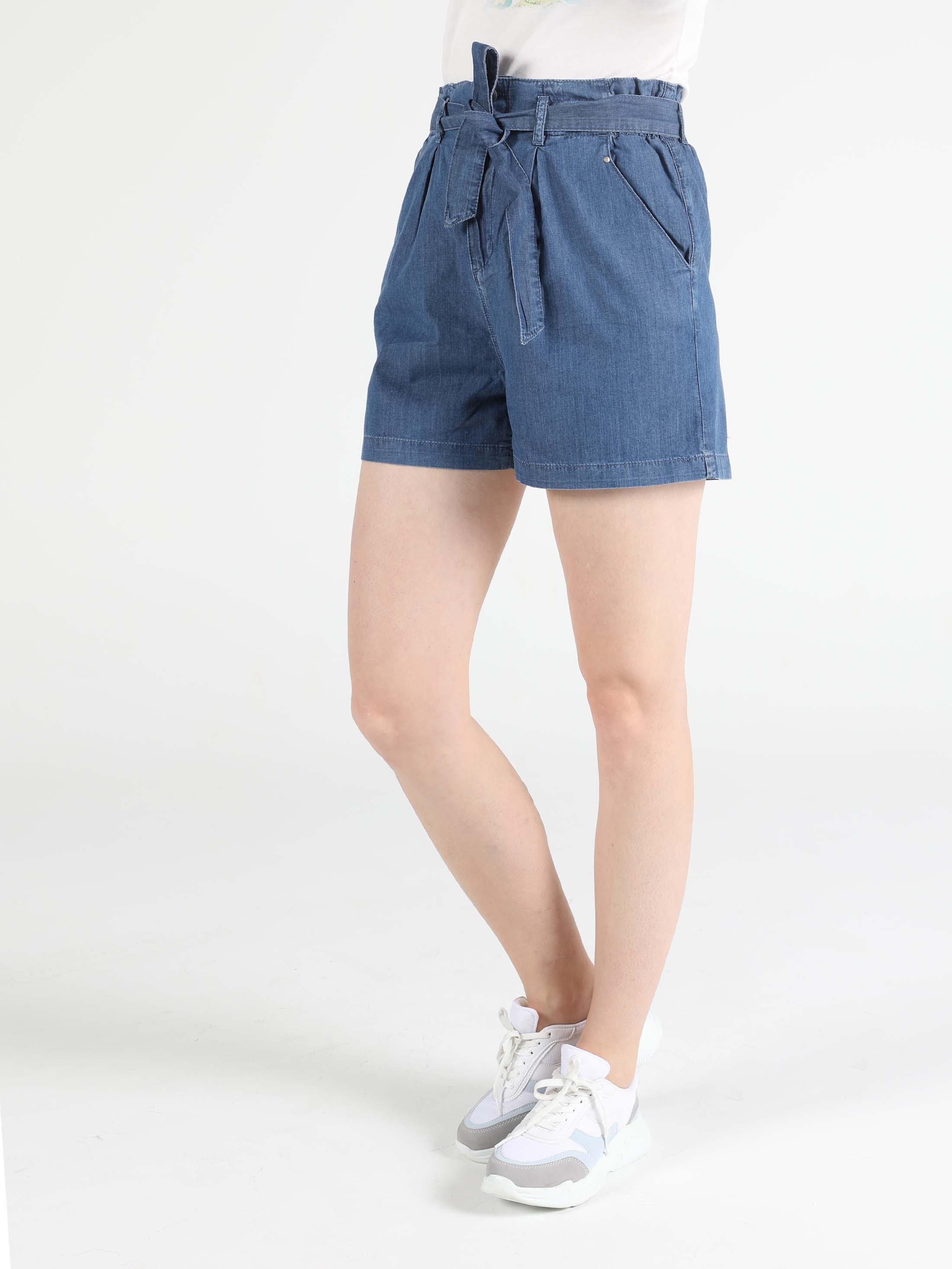 Afișați detalii pentru Short / Pantaloni Scurti De Dama Denim Regular Fit  Cl1049721