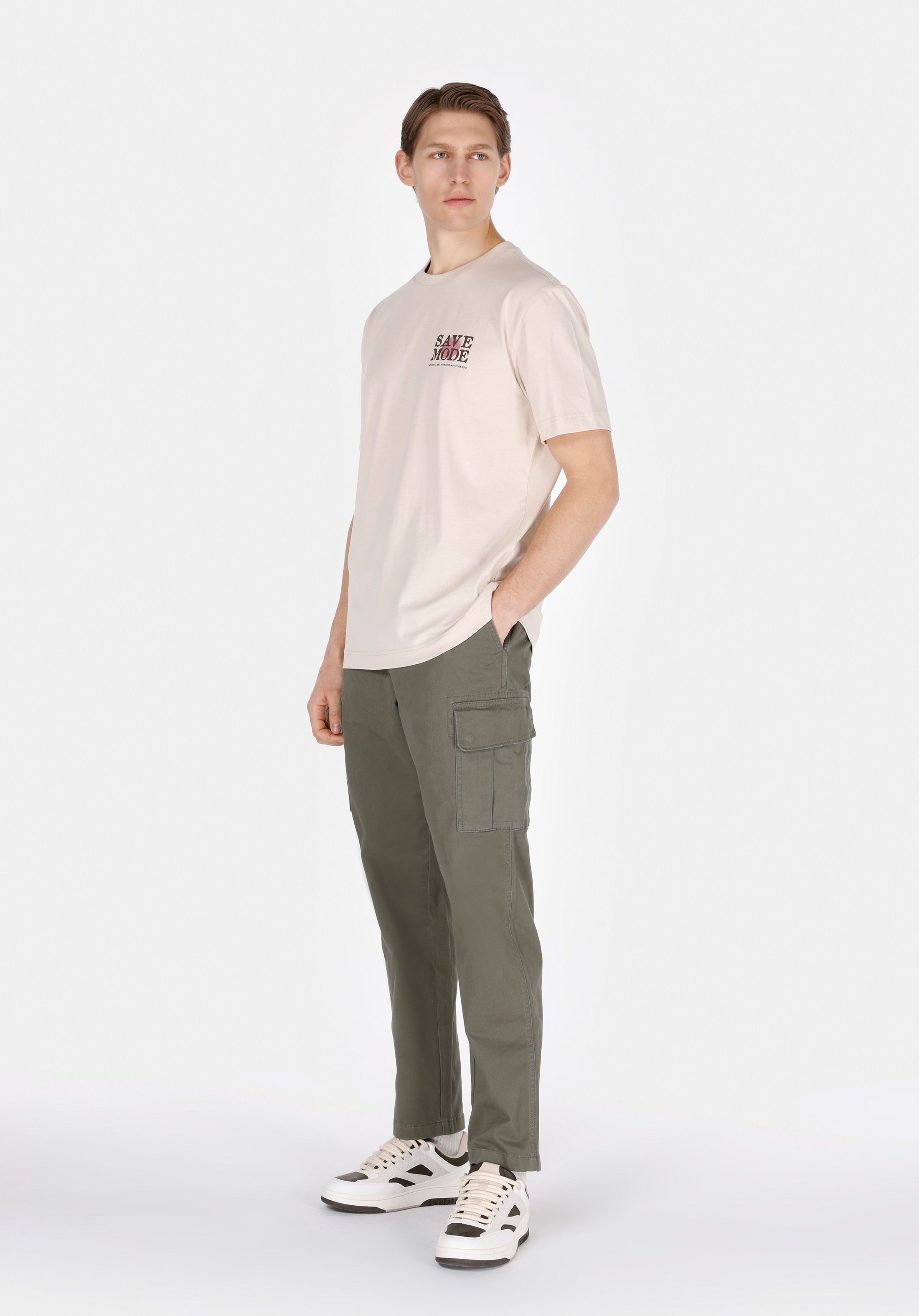 Afișați detalii pentru Pantaloni De Barbati Verde Regular Fit  Cl1073572