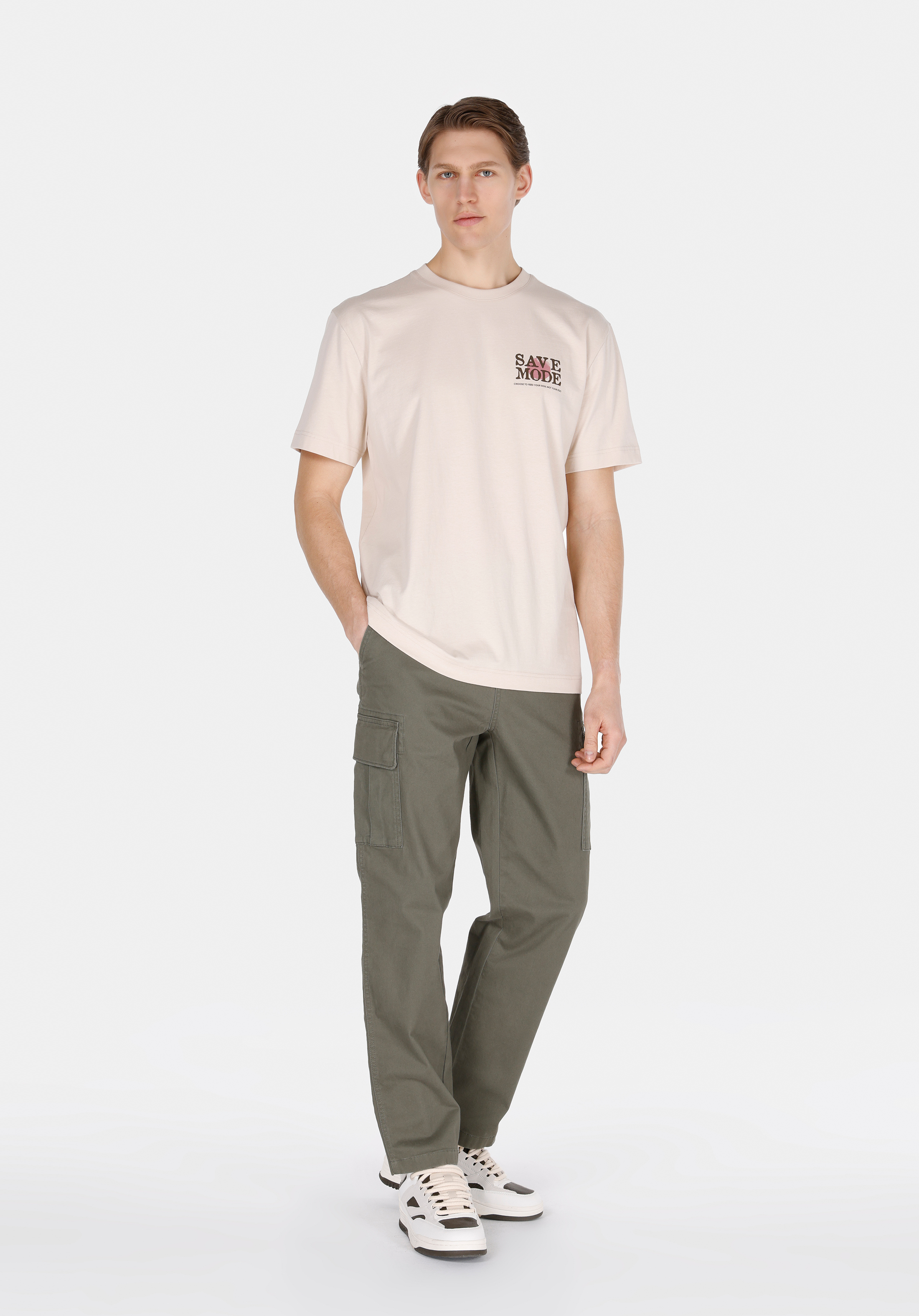 Afișați detalii pentru Pantaloni De Barbati Verde Regular Fit  Cl1073572