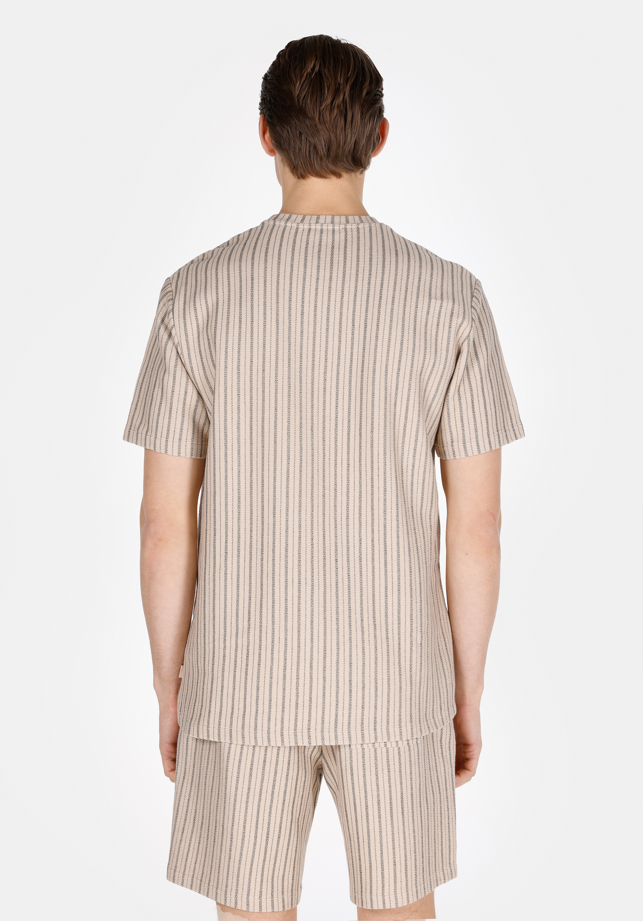 Afișați detalii pentru Tricou Cu Maneca Scurta De Barbati Bej Comfort Fit  Cl1074141