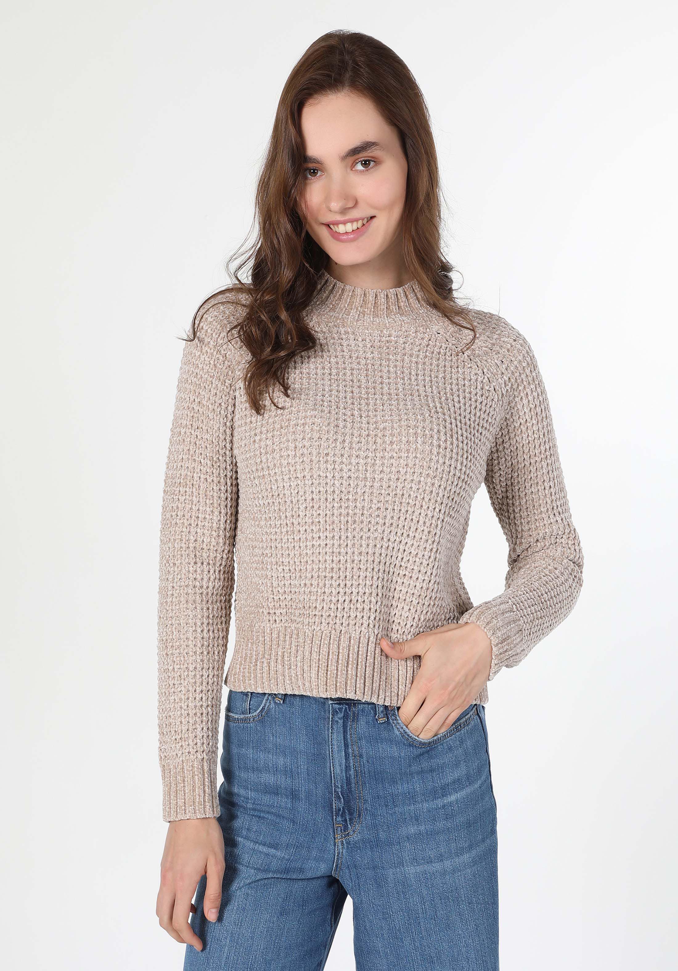 Afișați detalii pentru Pulover De Dama Bej Regular Fit  Cl1036479