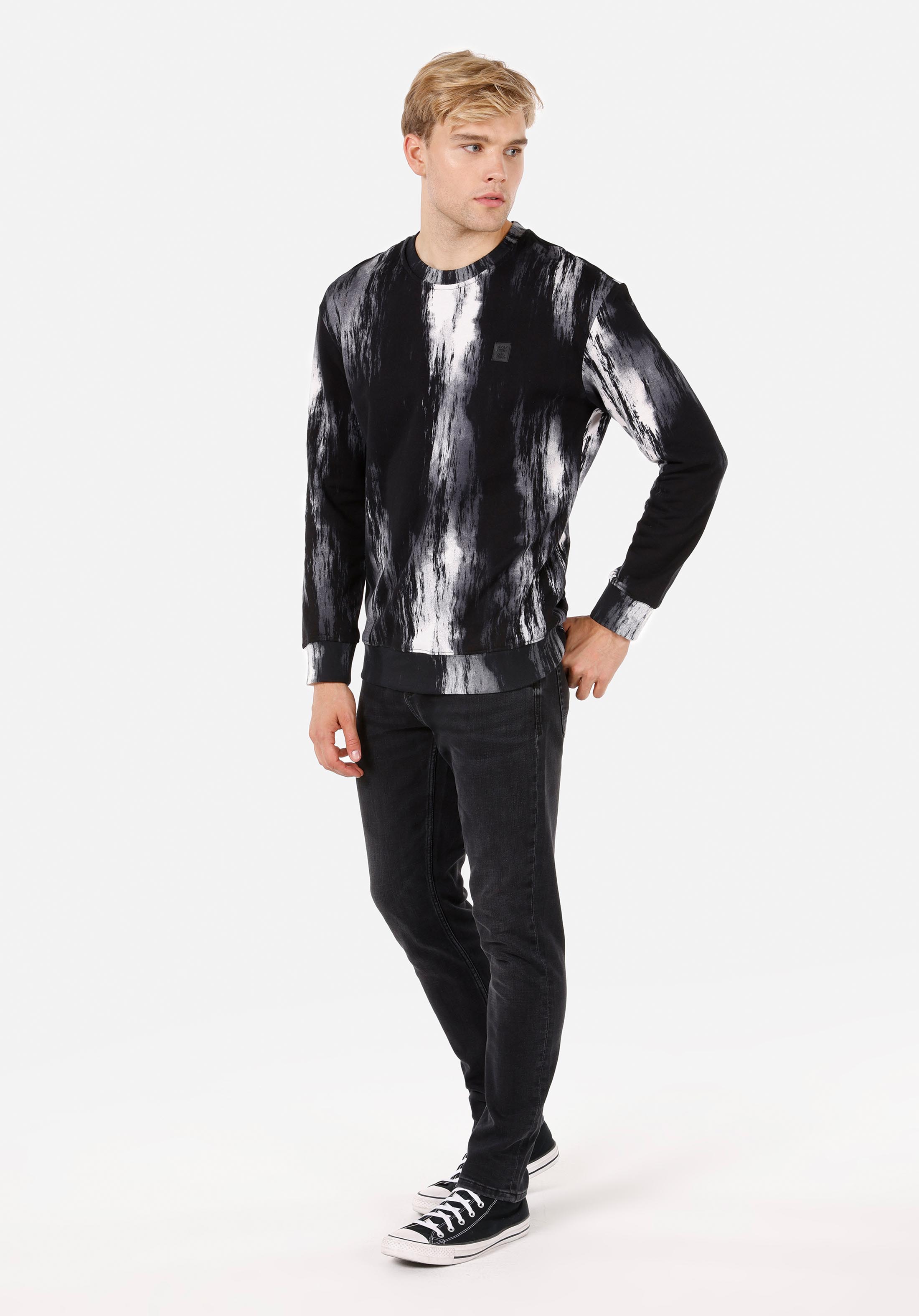 Afișați detalii pentru Hanorac Negru Pentru Bărbați Comfort Fit