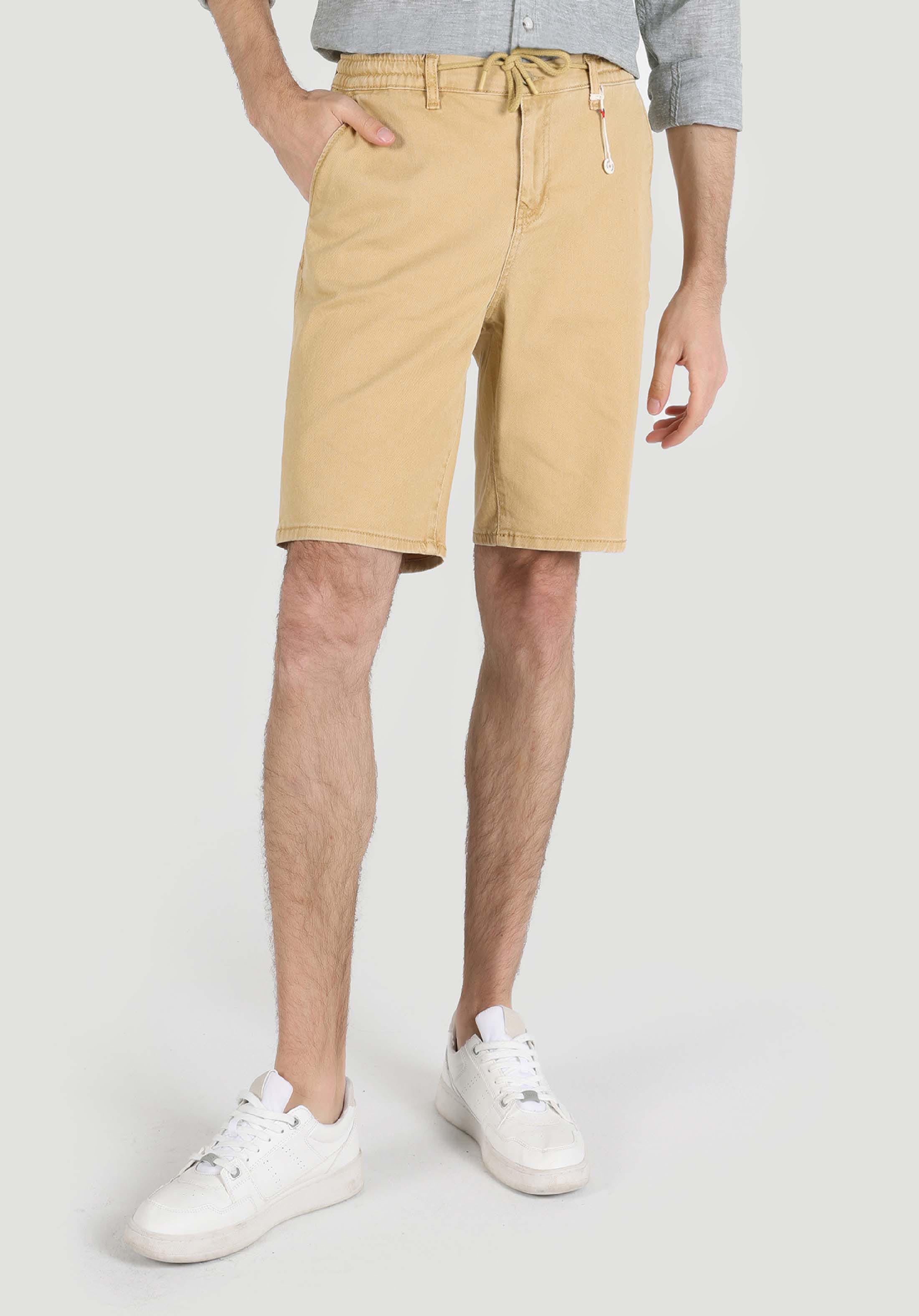 Afișați detalii pentru Short / Pantaloni Scurti De Barbati Camel Chino Fit  Cl1064429