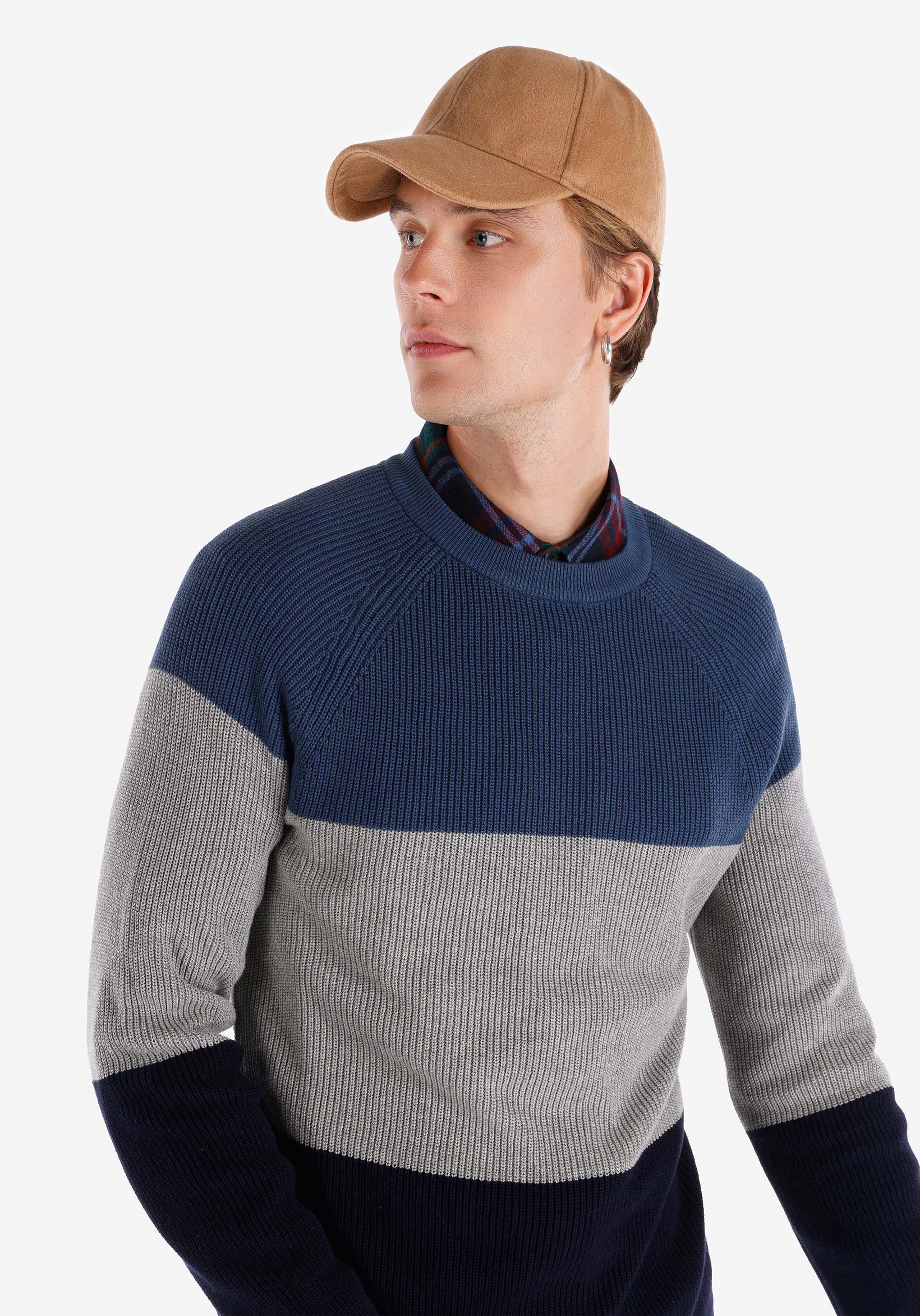 Afișați detalii pentru Pulover De Barbati Albastru Marin Regular Fit  Cl1066283