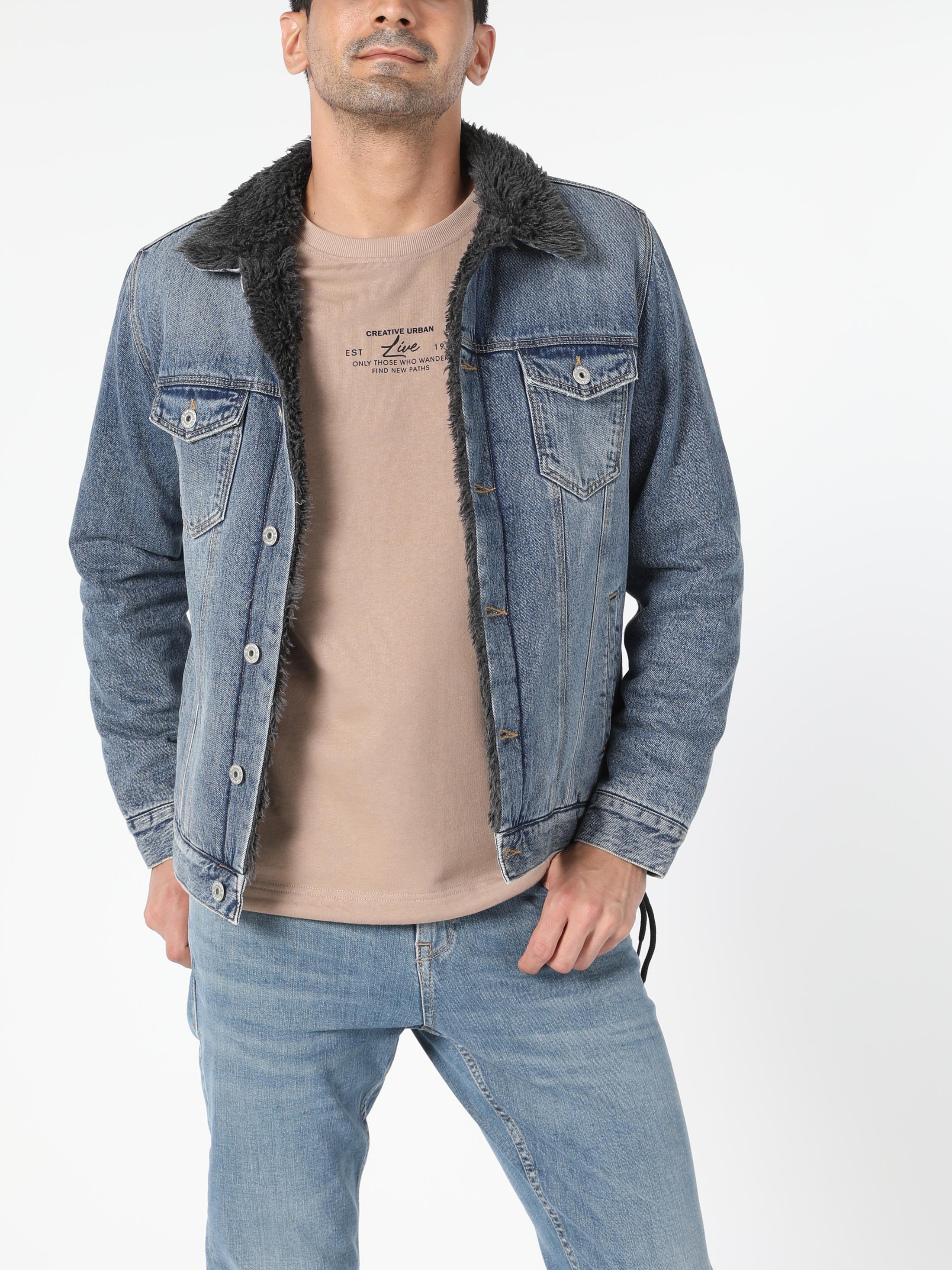 Afișați detalii pentru Jacheta De Barbati Denim Regular Fit  Cl1055638