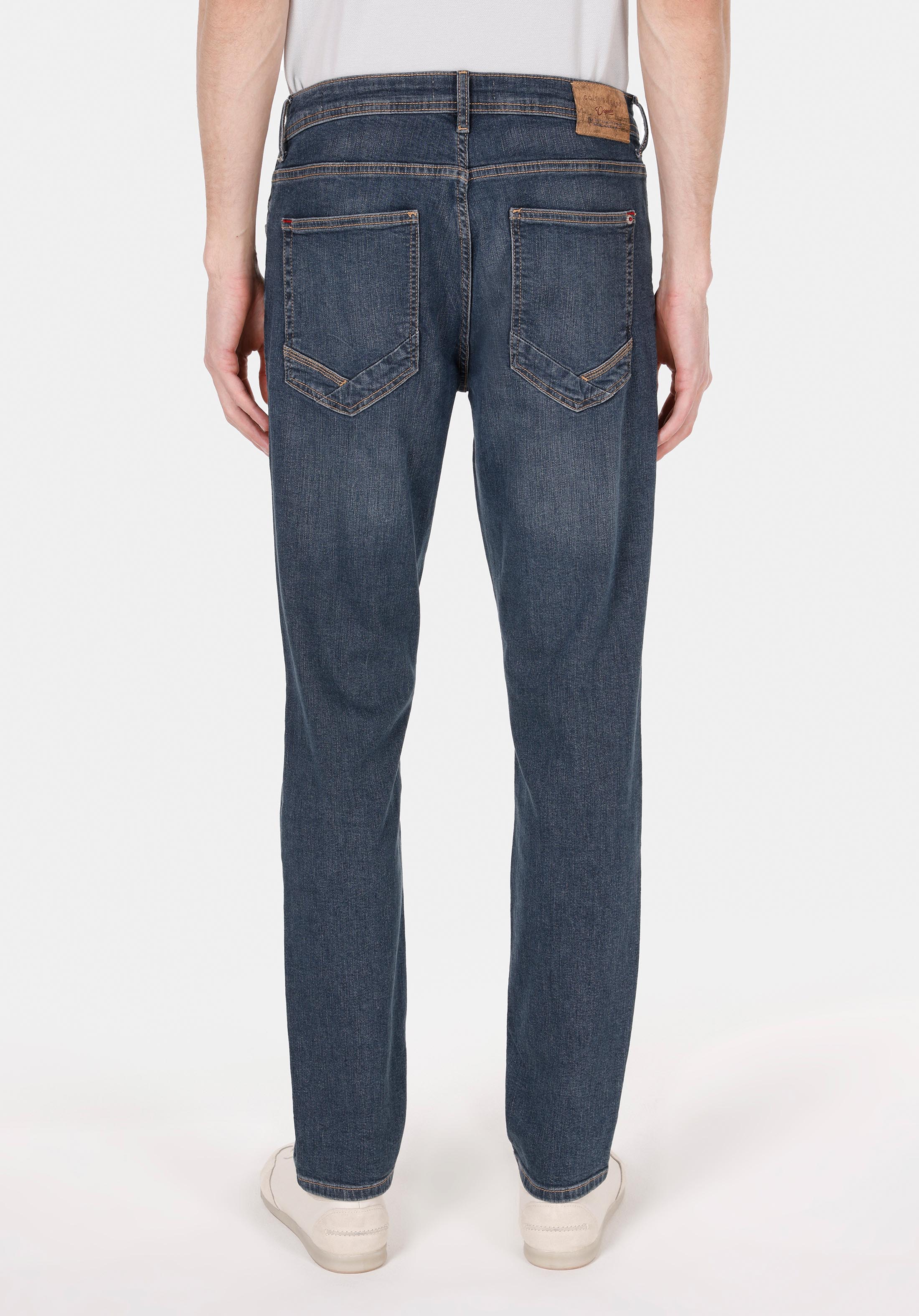 Afișați detalii pentru Pantaloni De Barbati Albastru Straight Fit 044 Karl Cl1072208