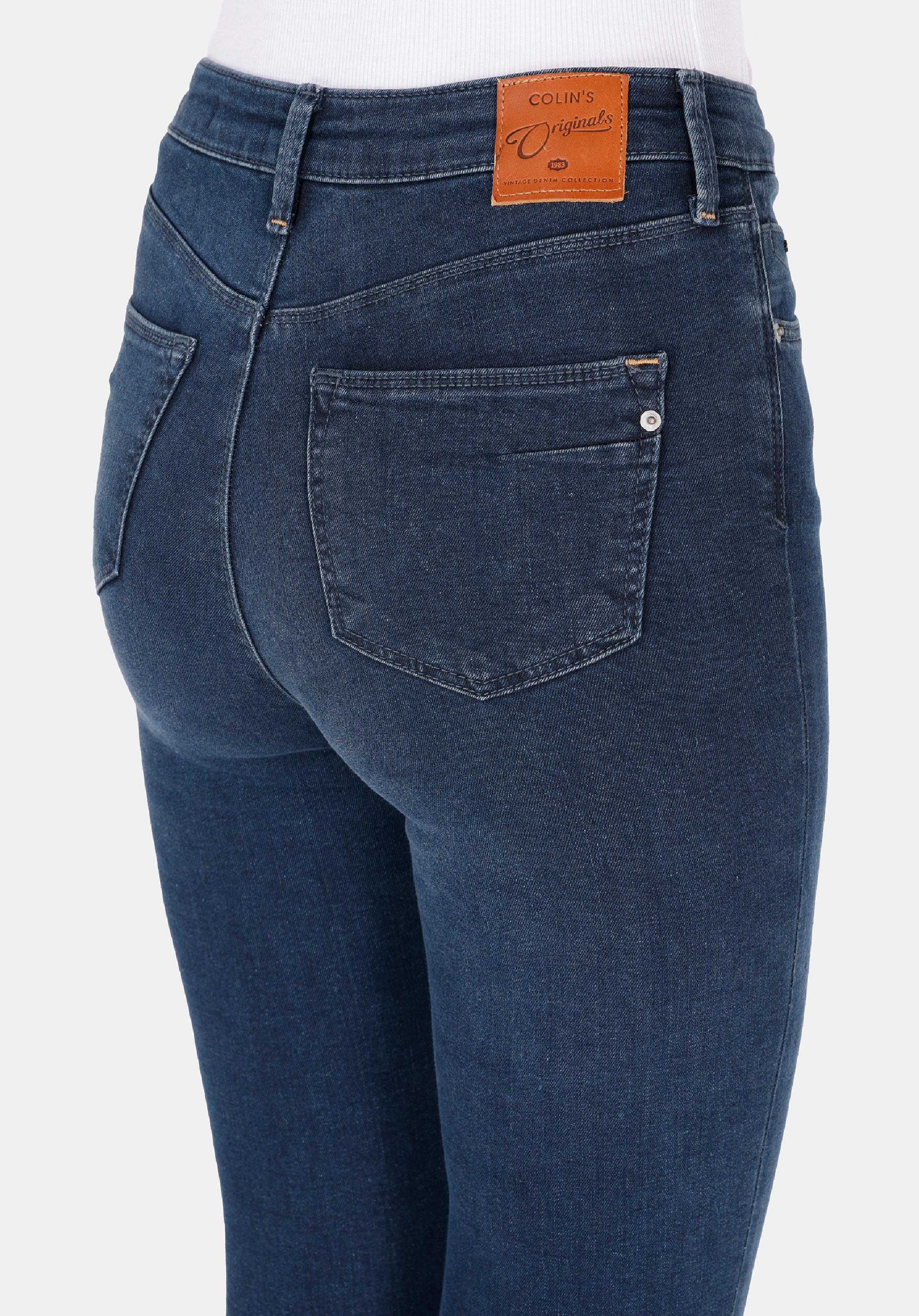 Afișați detalii pentru Pantaloni De Dama Albastru Skinny Fit 760 Diana Cl1072248
