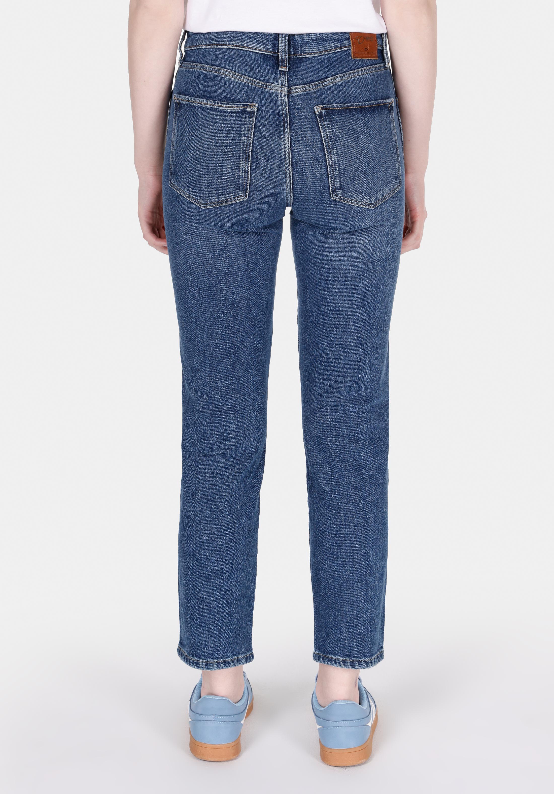 Afișați detalii pentru Pantaloni De Dama Albastru Slim Fit 891 Maya Cl1072263