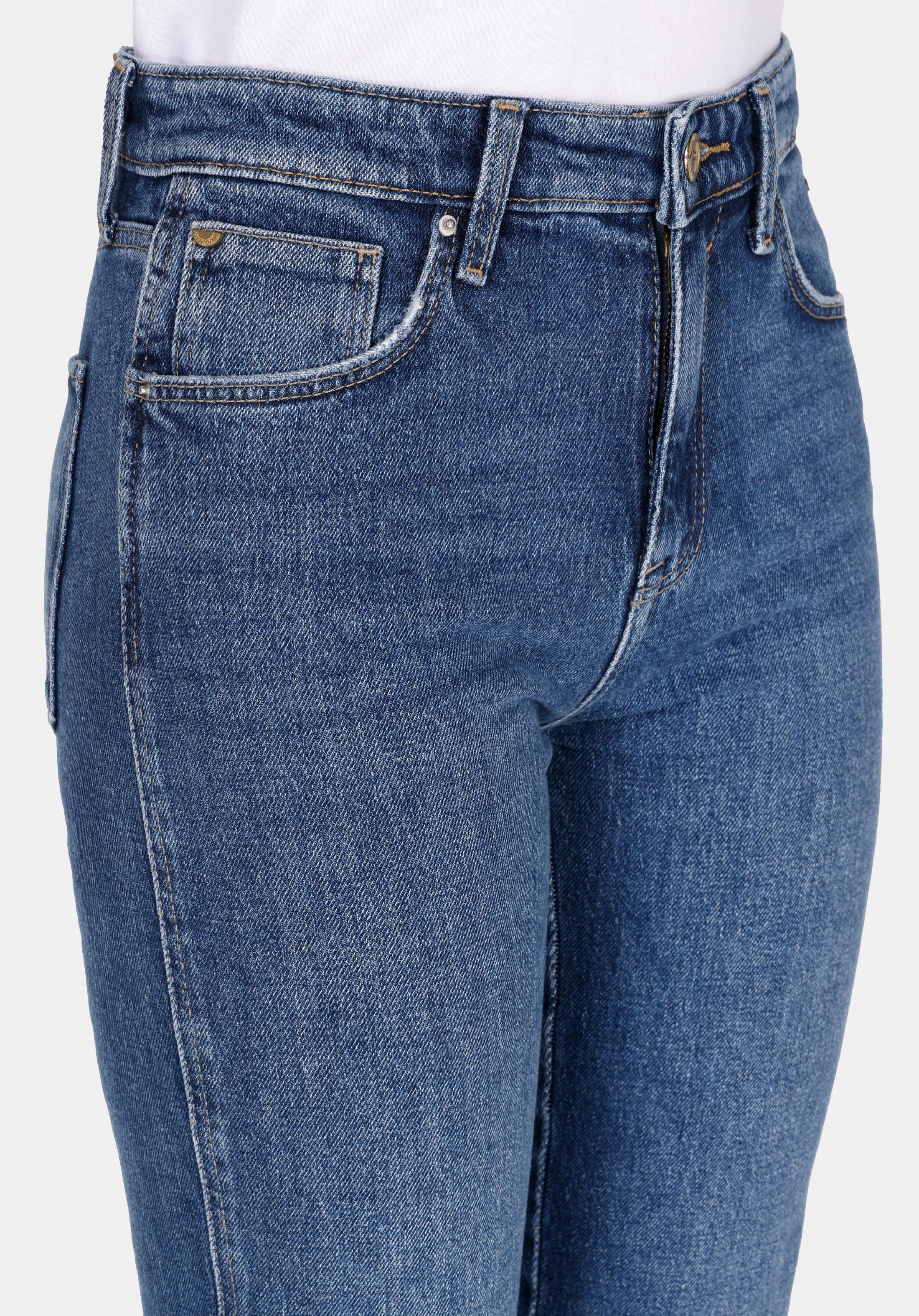 Afișați detalii pentru Pantaloni De Dama Albastru Slim Fit 891 Maya Cl1072263
