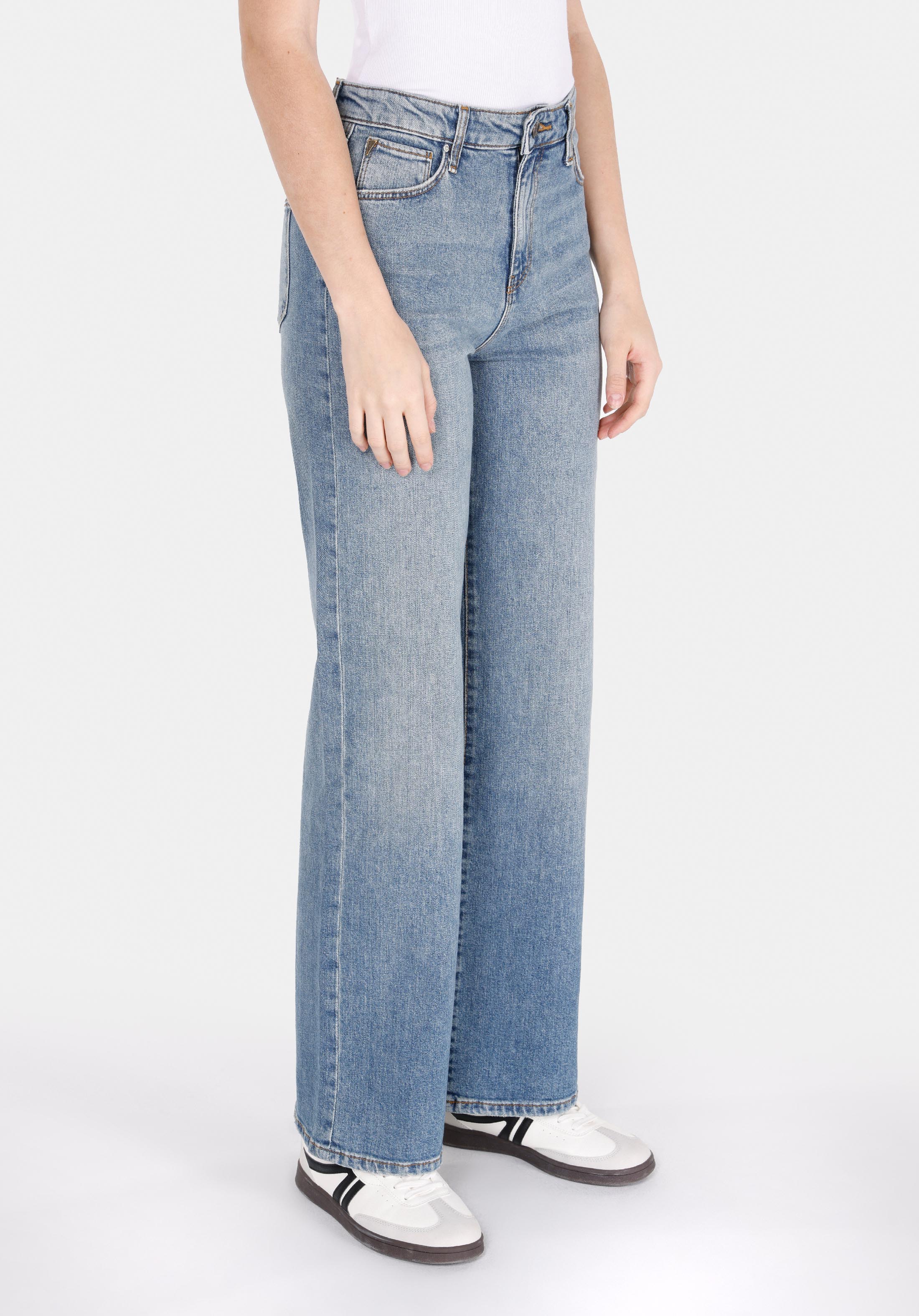 Afișați detalii pentru Pantaloni De Dama Albastru Deschis Regular Fit 970 Berry Cl1072267