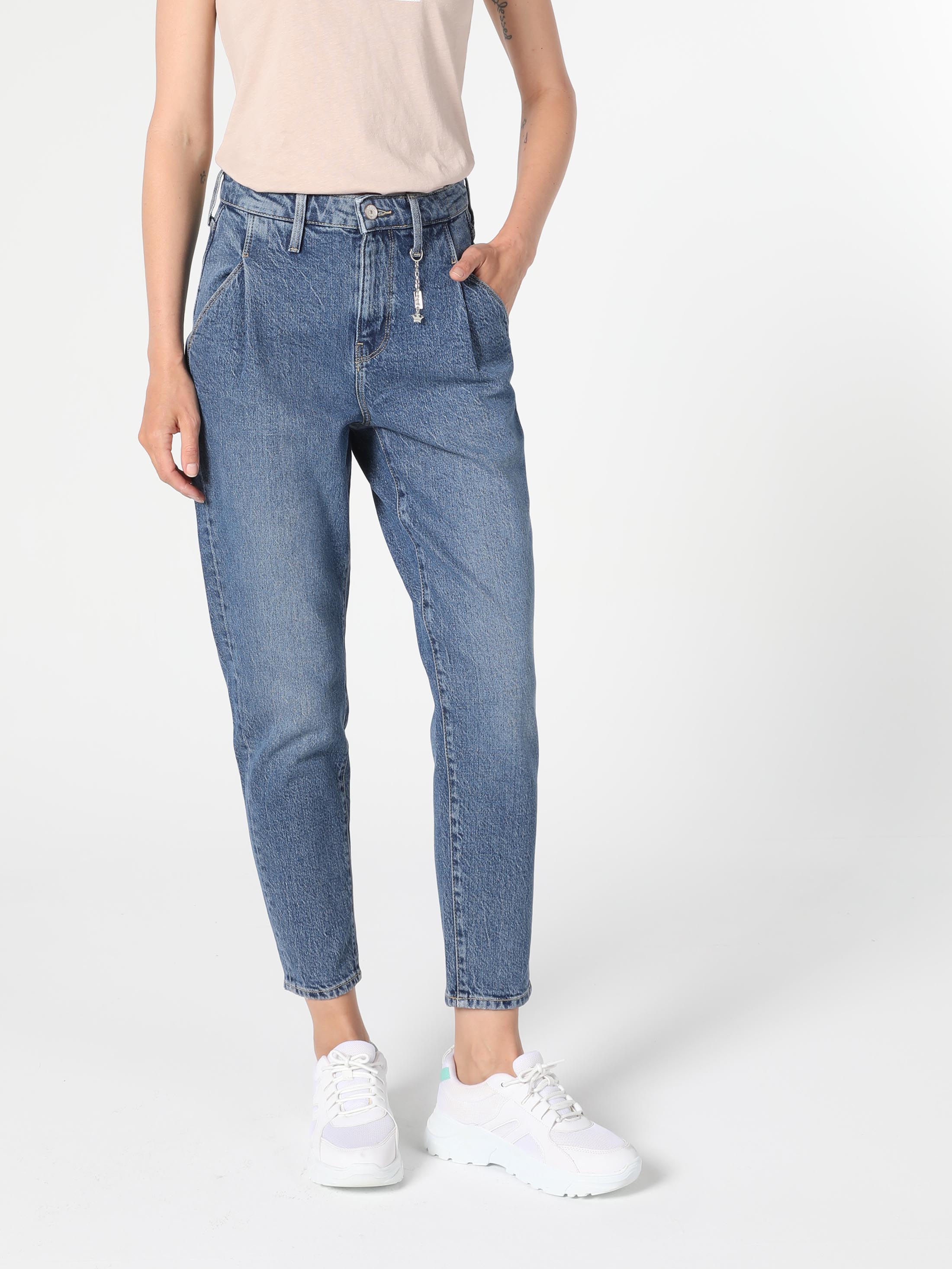 Afișați detalii pentru Pantaloni De Dama Denim Mom Fit 896  Maria Cl1056337