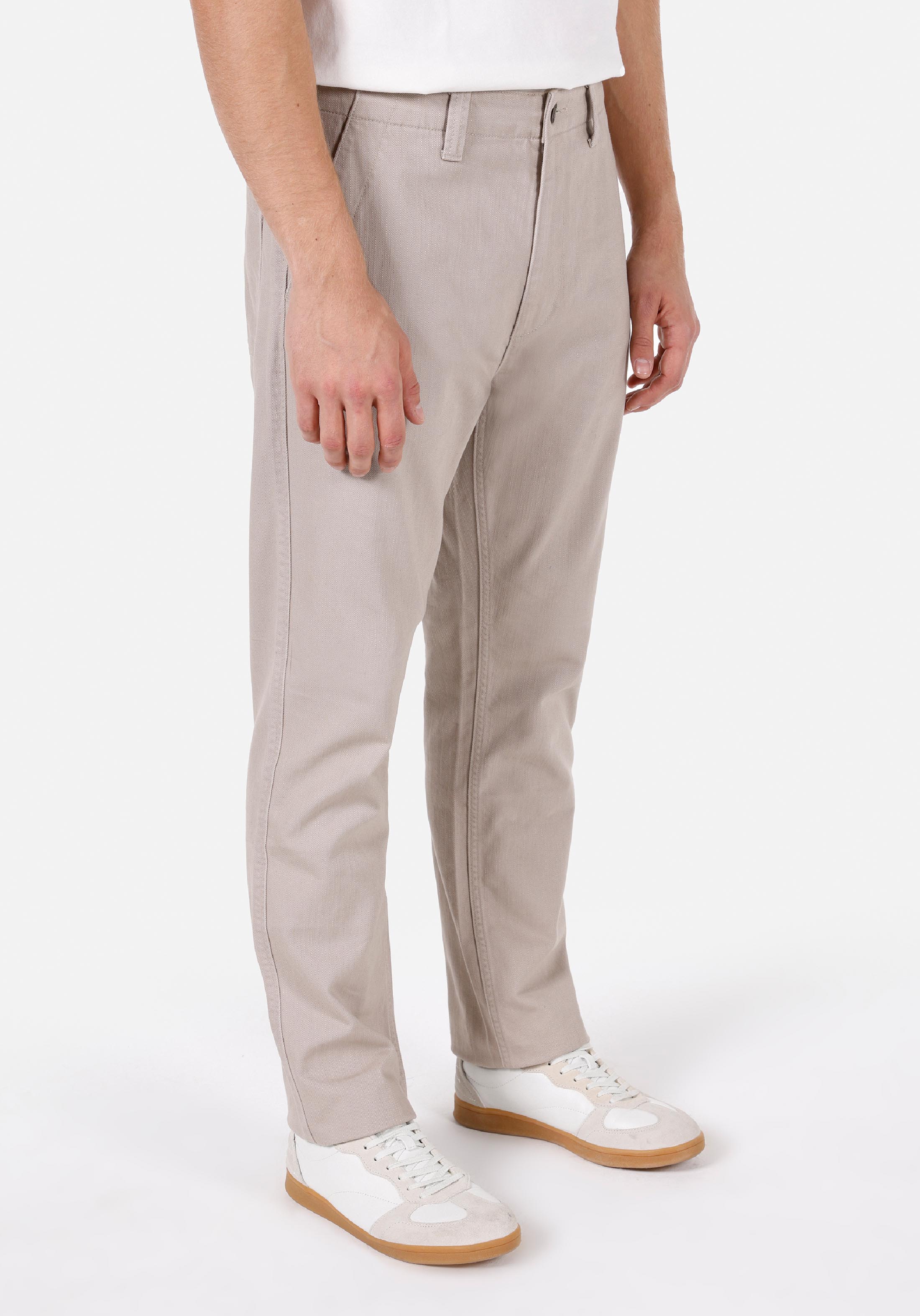 Afișați detalii pentru Pantaloni De Barbati Bej Loose Fit  Cl1072304