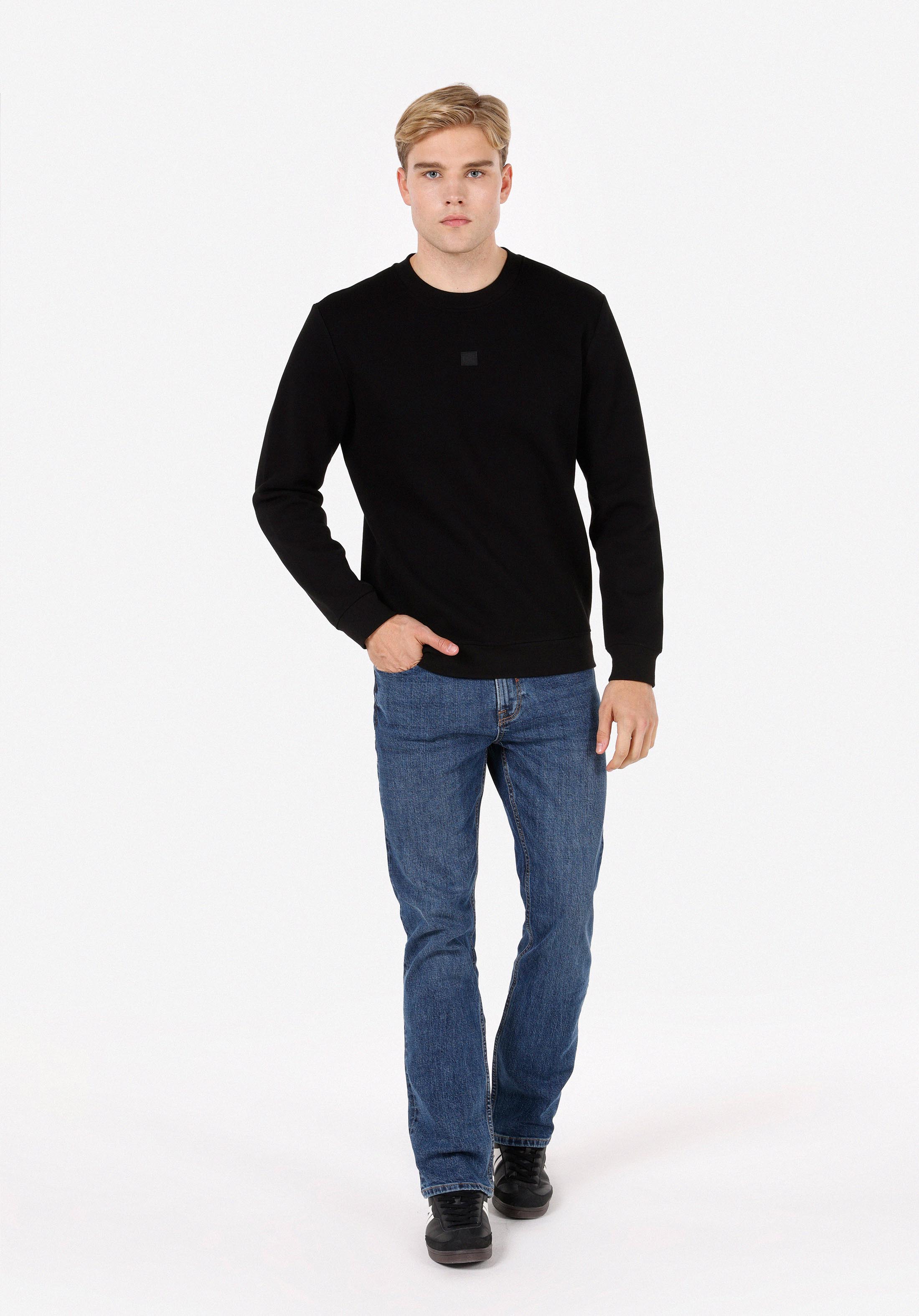 Afișați detalii pentru Hanorac / Bluza De Barbati Negru Regular Fit  Cl1072312
