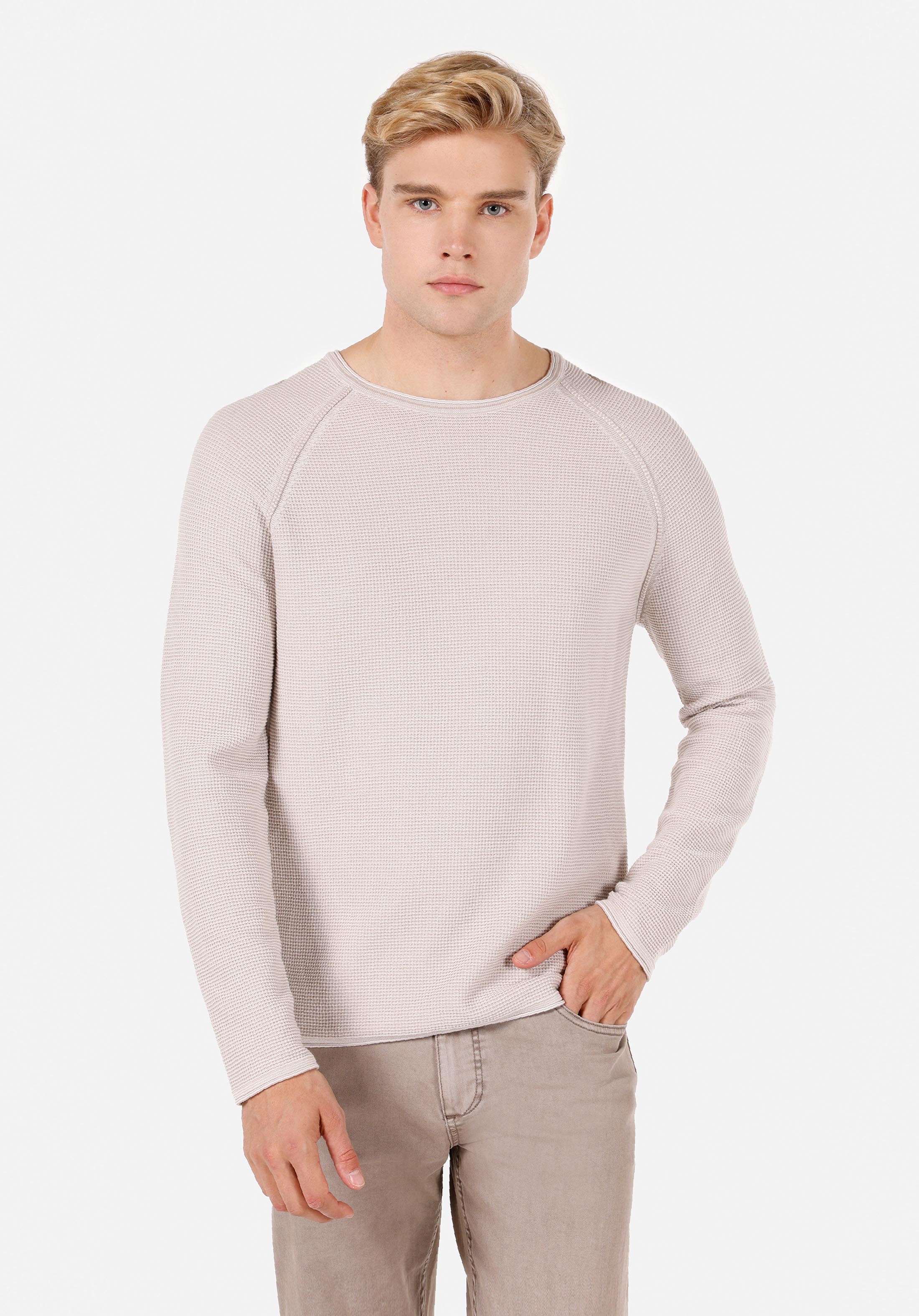 Afișați detalii pentru Pulover De Barbati Bej Regular Fit  Cl1072362