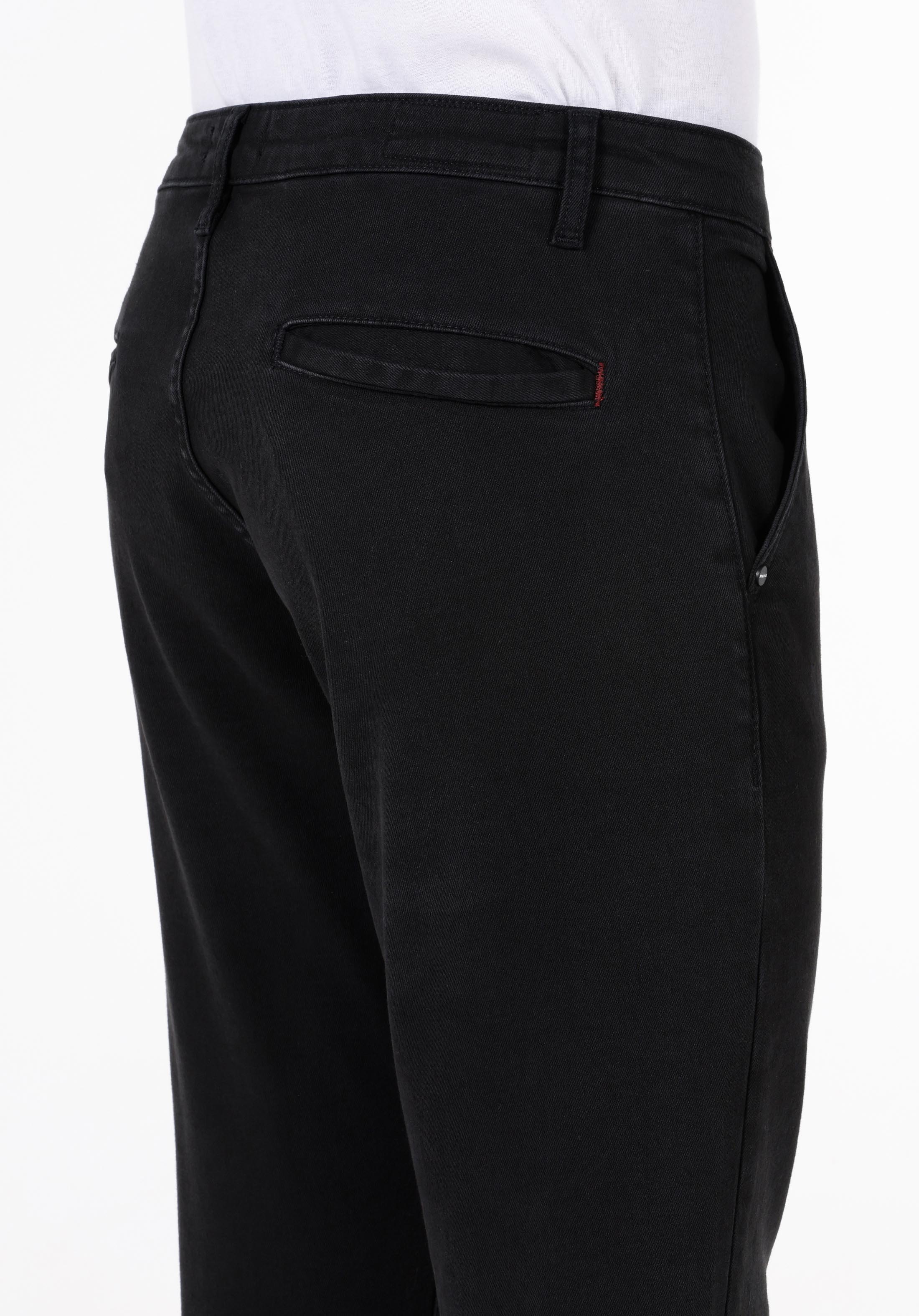 Afișați detalii pentru Pantaloni De Barbati Negru Slim Fit 041 Danny Cl1072374