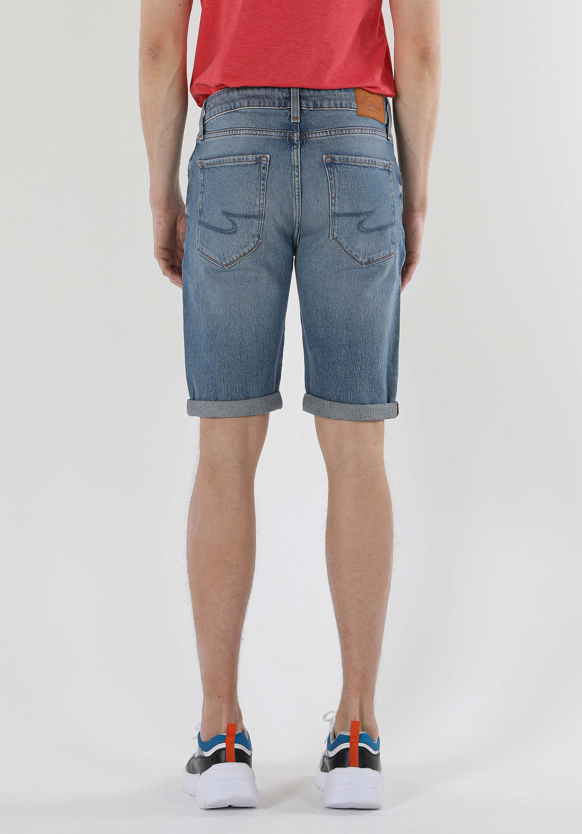 Afișați detalii pentru Short / Pantaloni Scurti De Barbati Denim Straight Fit  Cl1059455