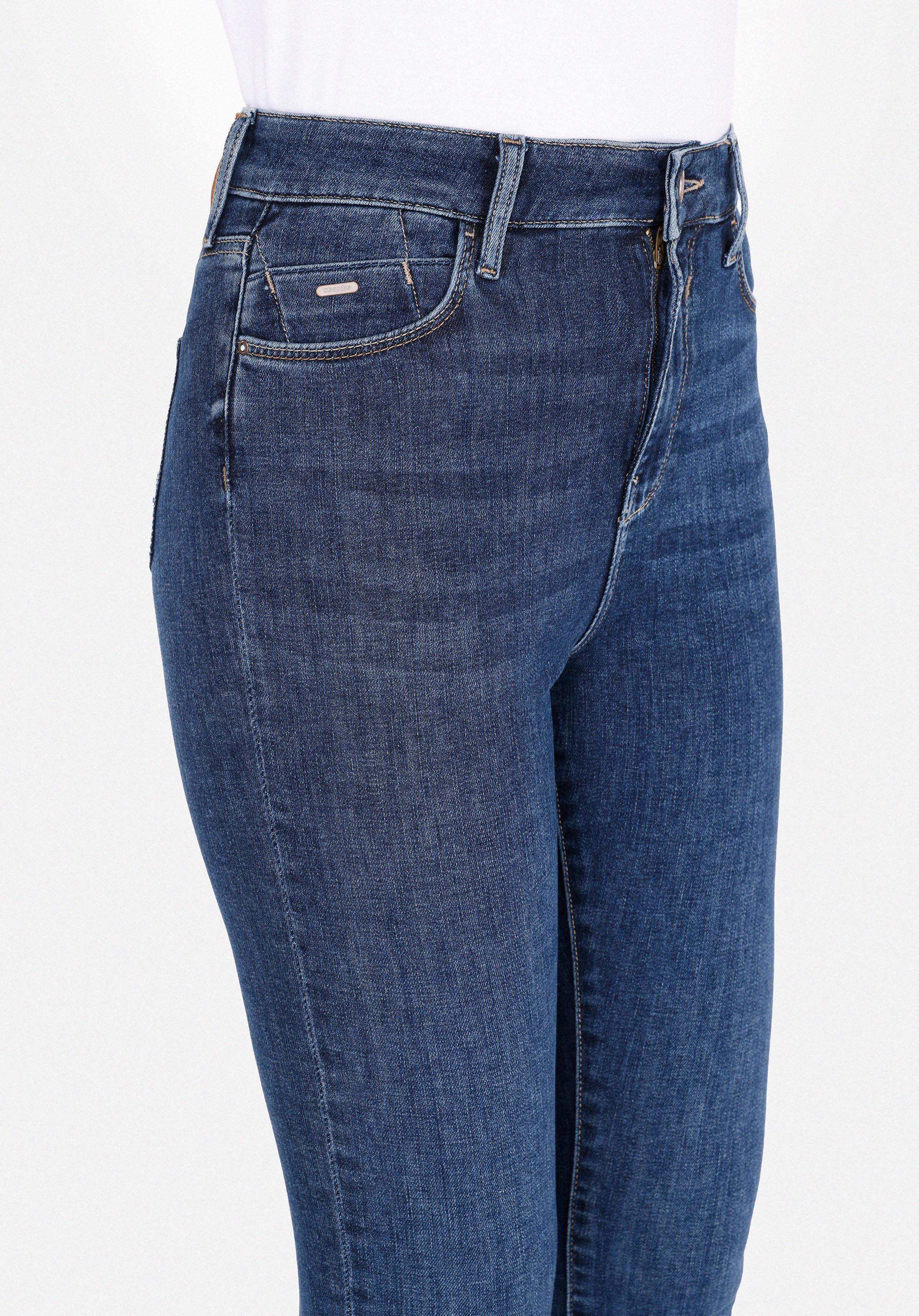 Afișați detalii pentru Pantaloni De Dama Albastru Skinny Fit 760 Diana Cl1072452