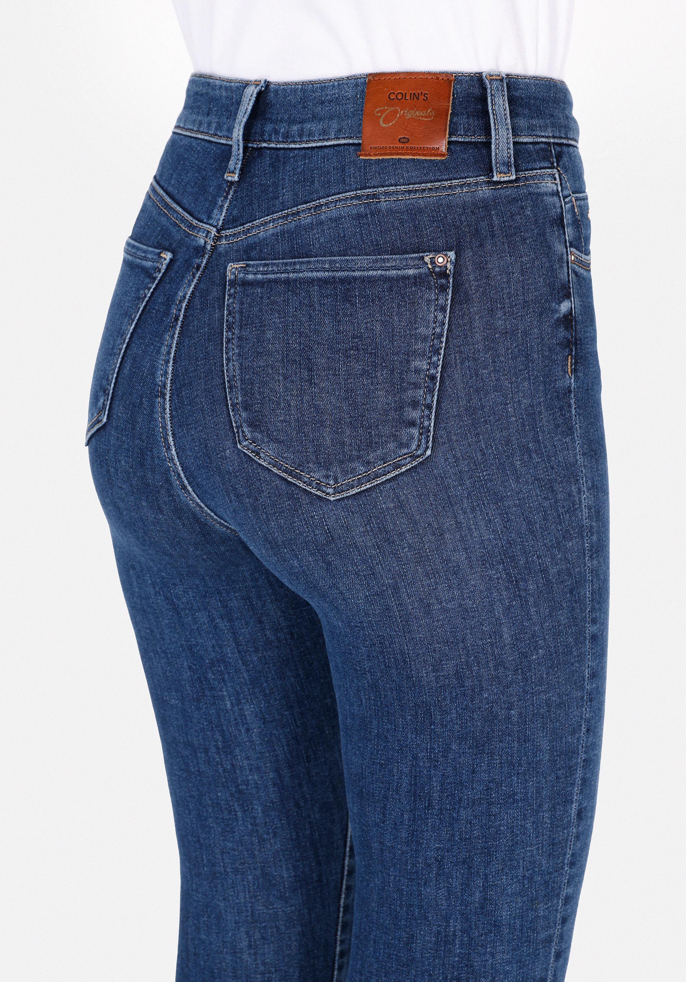 Afișați detalii pentru Pantaloni De Dama Albastru Skinny Fit 760 Diana Cl1072452