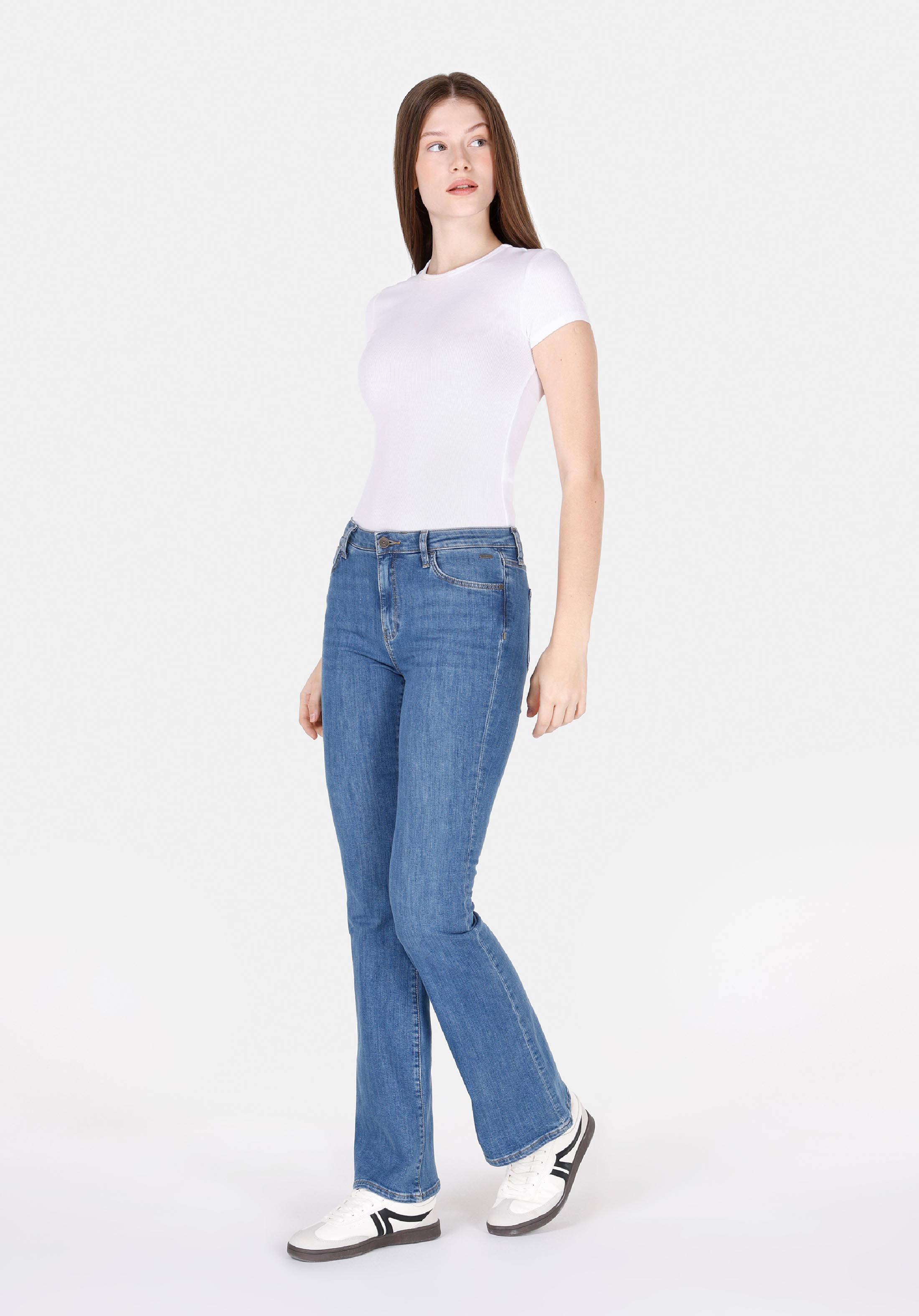 Afișați detalii pentru Pantaloni De Dama Denim Slim Fit  Cl1072459