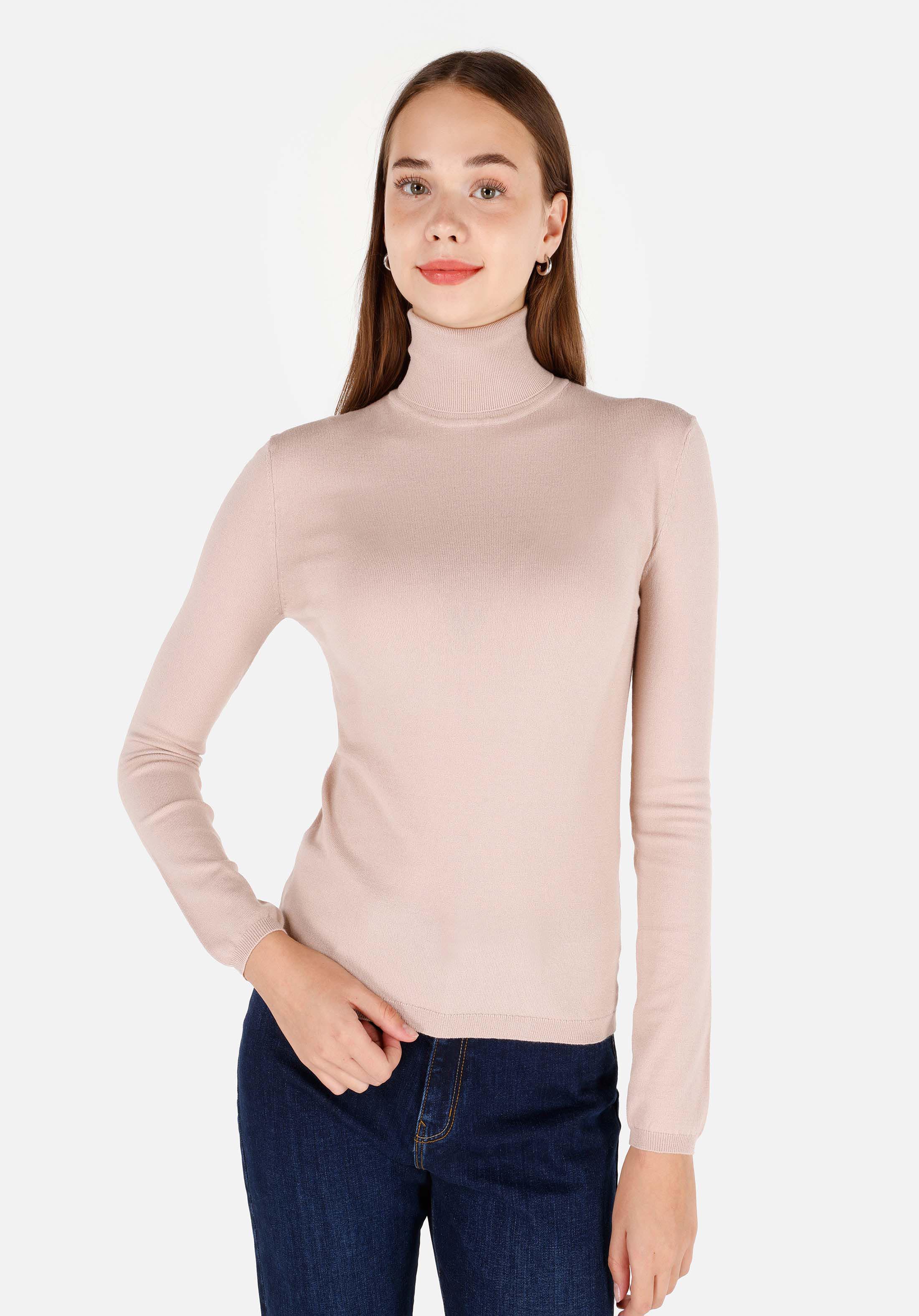 Afișați detalii pentru Pulover De Dama Bej Slim Fit  Cl1070208