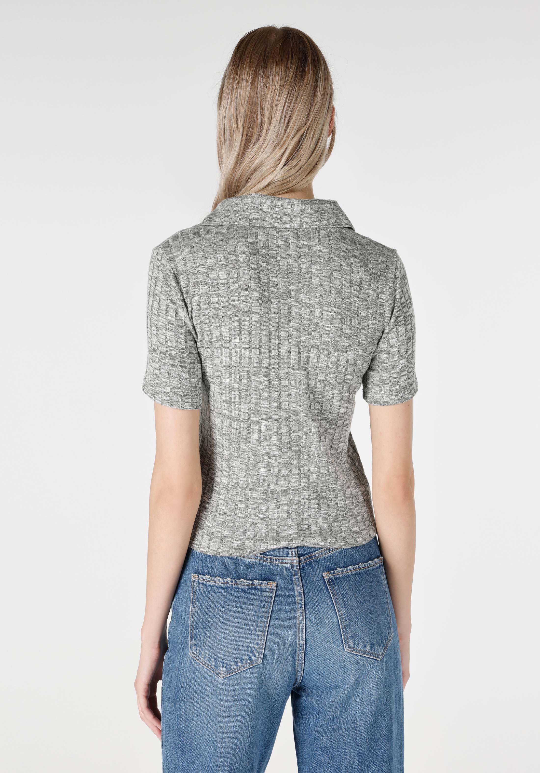 Afișați detalii pentru Tricou Cu Maneca Scurta De Dama Gri Regular Fit  Cl1065185