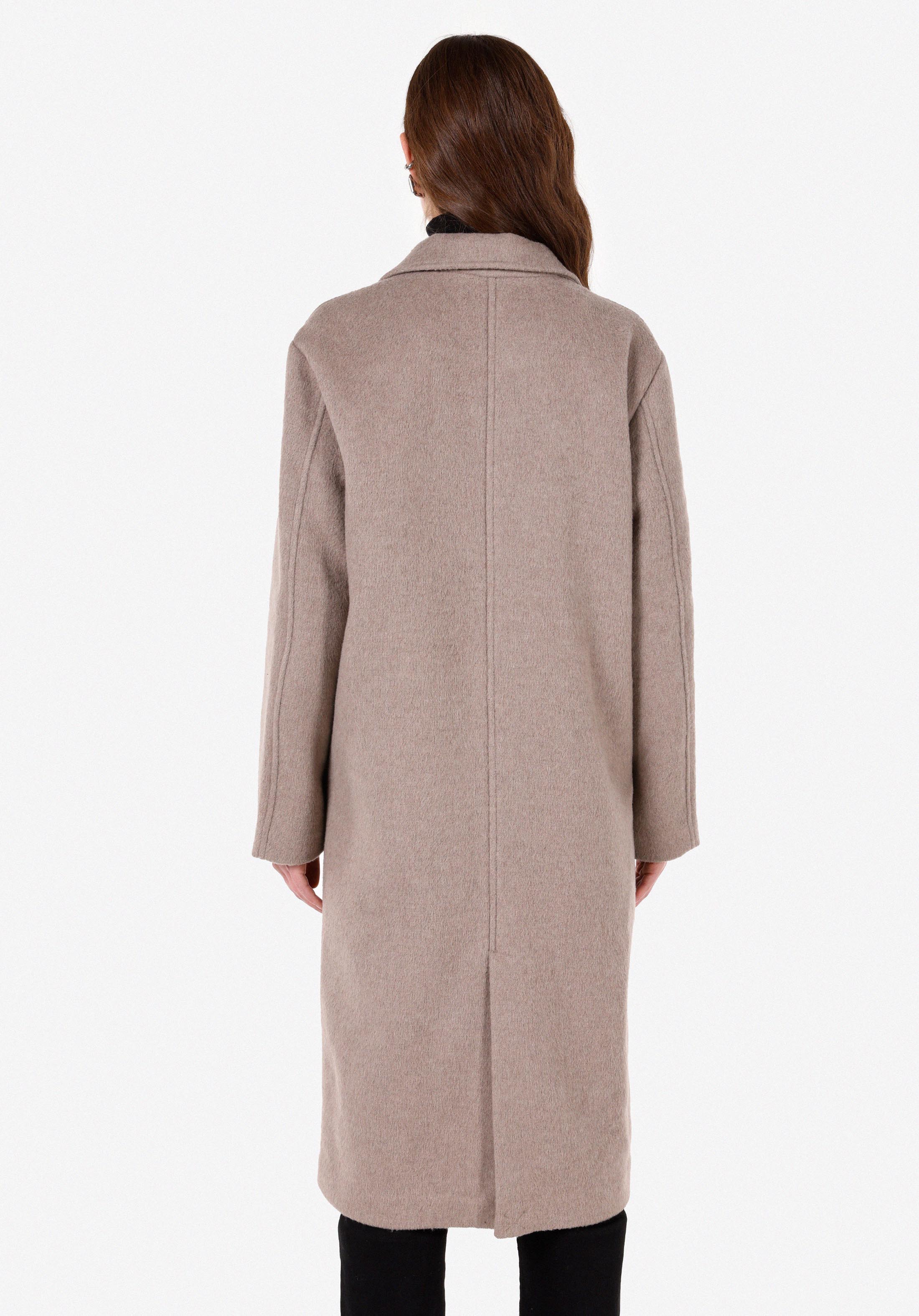 Afișați detalii pentru Palton Regular Fit Degaje Pentru Femei