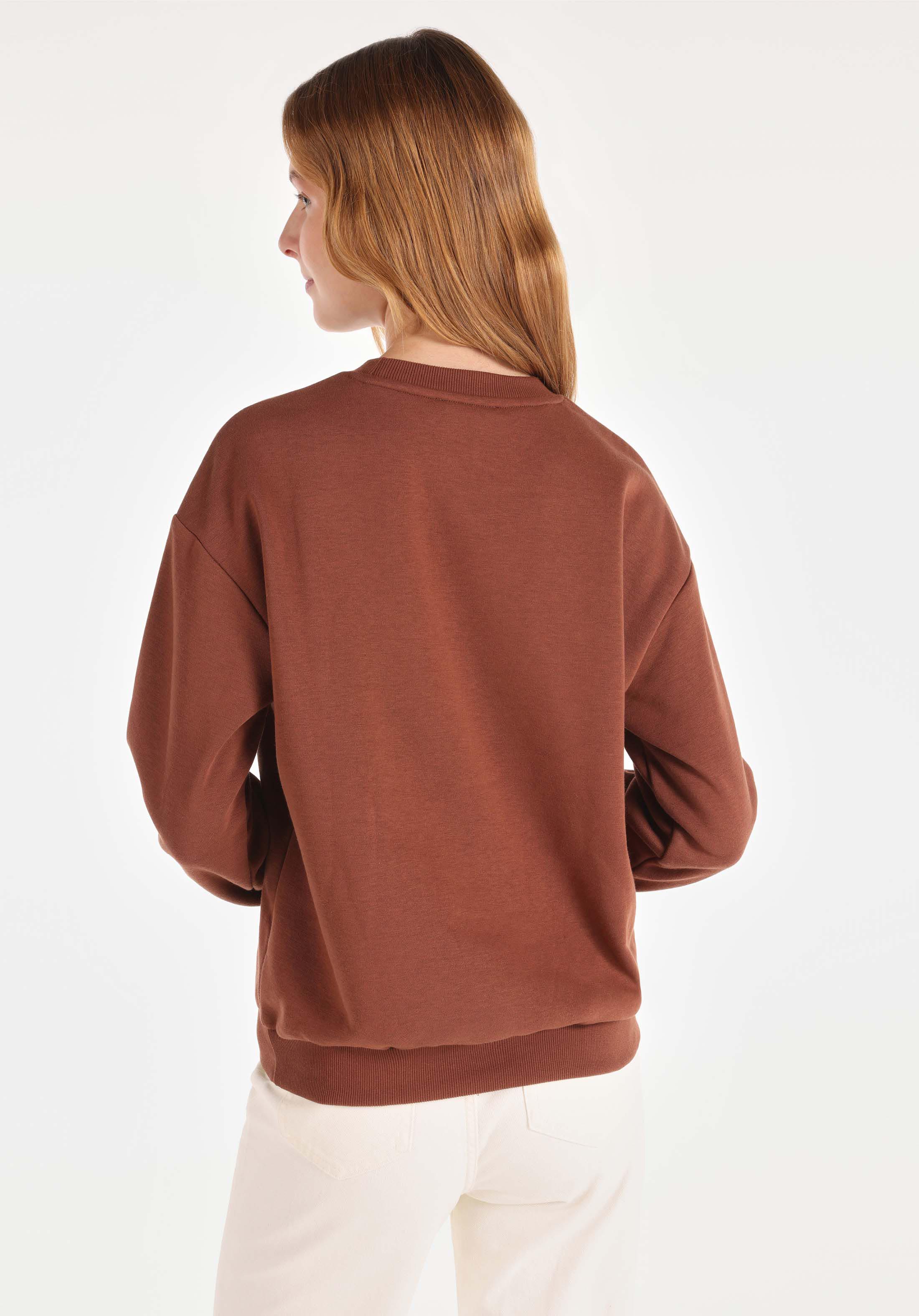 Afișați detalii pentru Hanorac / Bluza De Dama Maro Regular Fit  Cl1065200