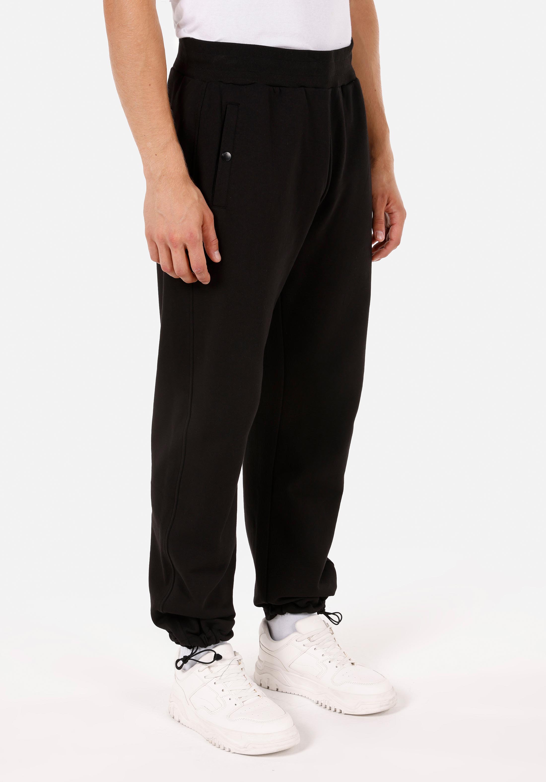 Afișați detalii pentru Pantaloni De Trening De Barbati Negru Relaxed Fit  Cl1071349