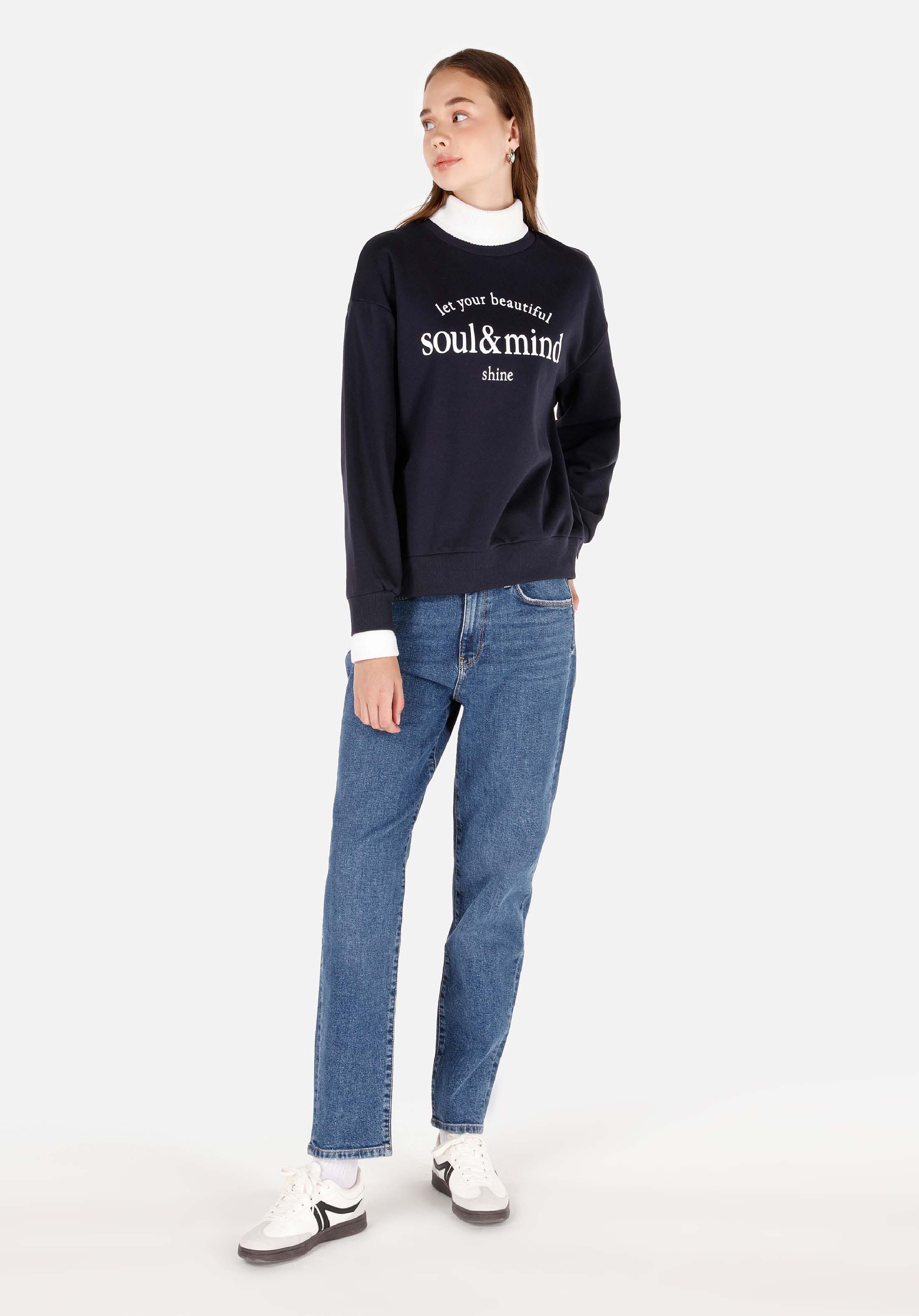 Afișați detalii pentru Hanorac / Bluza De Dama Albastru Marin Regular Fit  Cl1071106