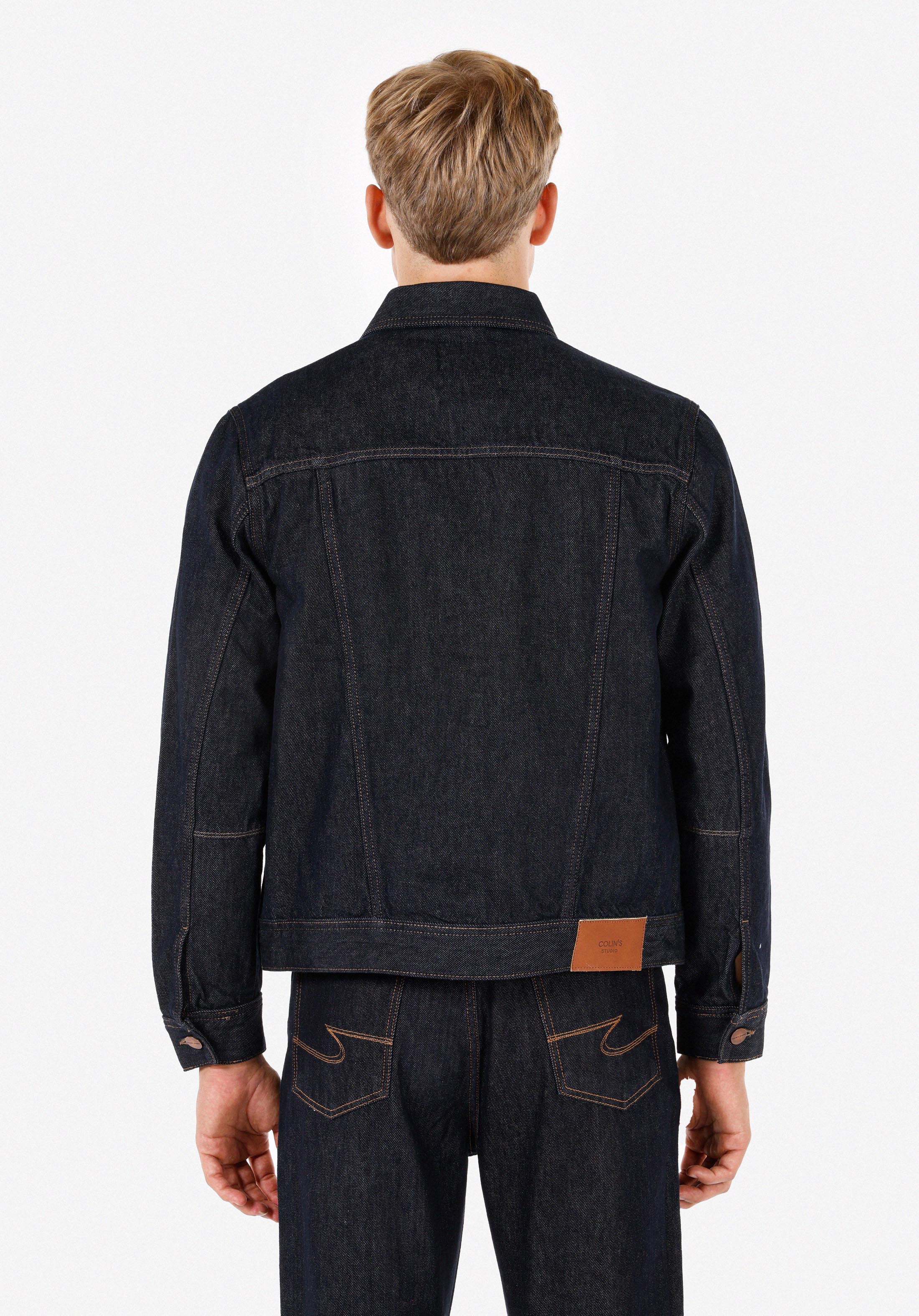 Afișați detalii pentru Jachetă Albastră Pentru Bărbați Regular Fit Button-Down Unlined Unlined
