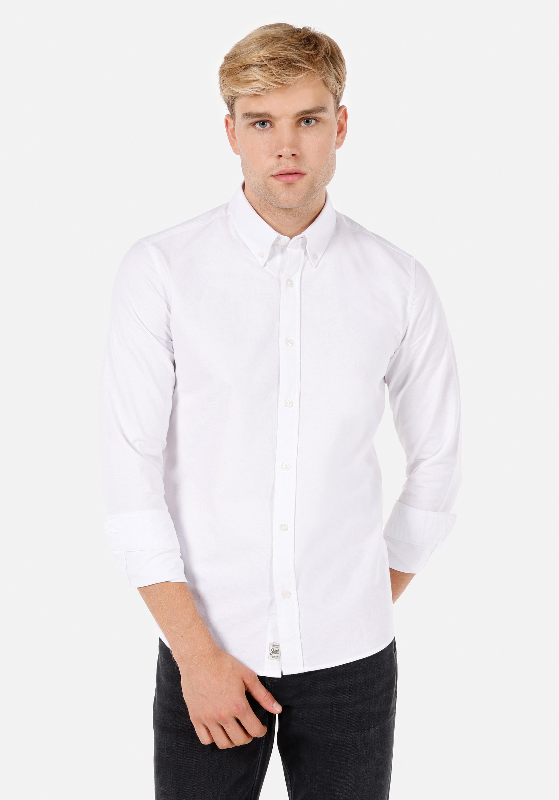 Afișați detalii pentru Camasa Cu Maneca Lunga De Barbati Alb Slim Fit  Cl1071394