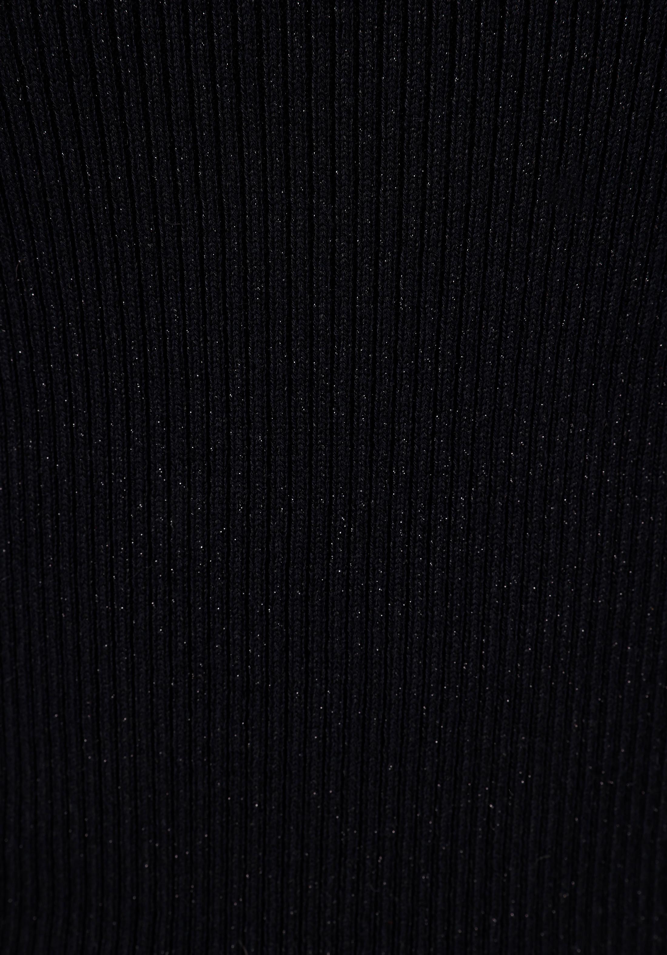 Afișați detalii pentru Pulover Negru Pentru Femei Cu Guler Înalt Slim Fit