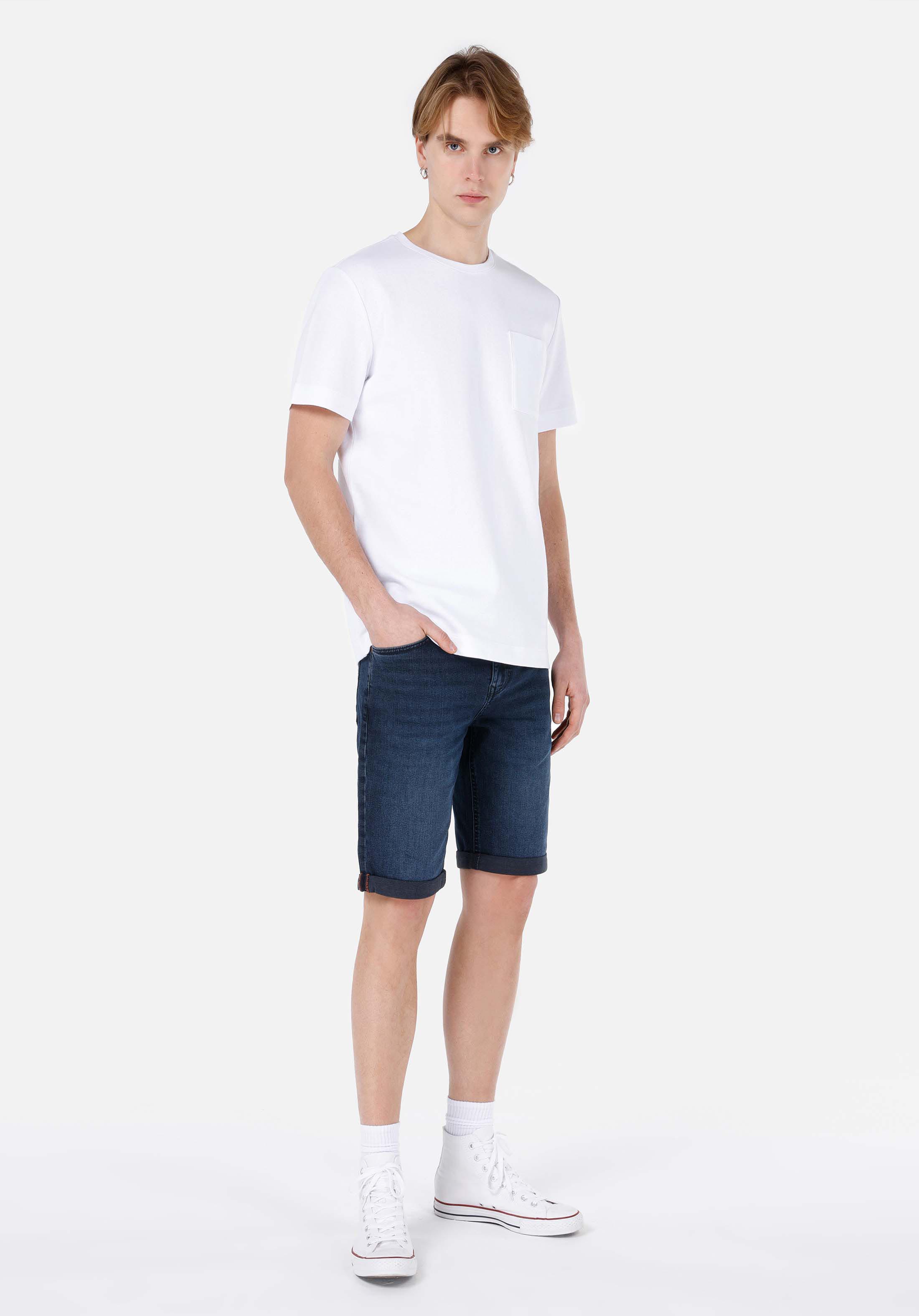 Afișați detalii pentru Short / Pantaloni Scurti De Barbati Denim Straight Fit  Cl1070536